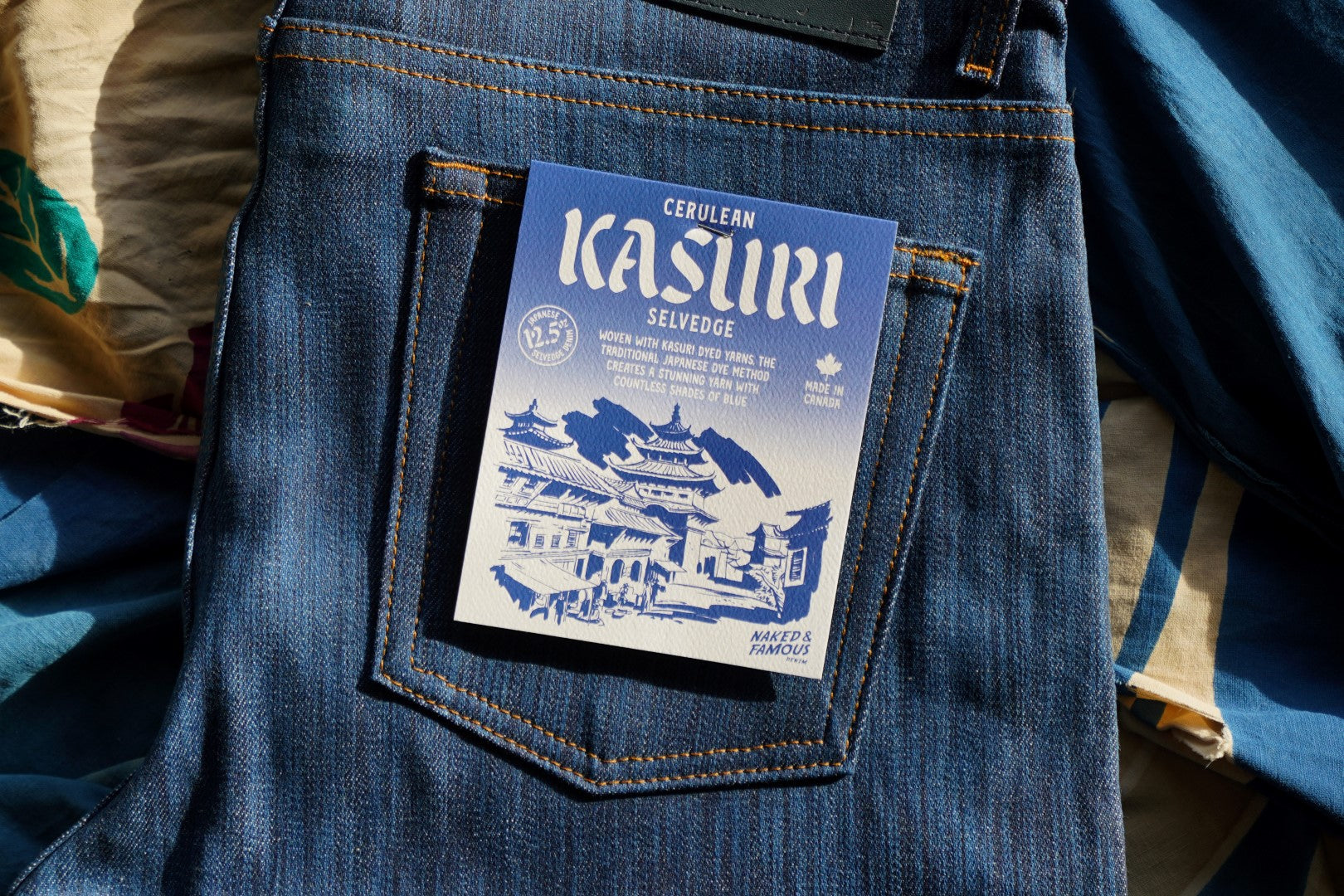 Cerulean Kasuri Selvedge