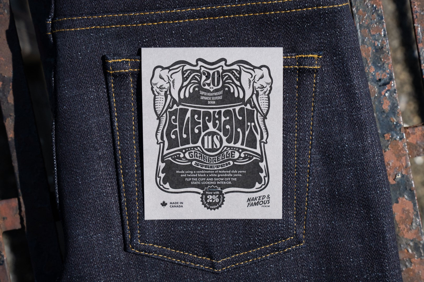 Comfort With The Durability Of Heavyweight Denim With The Elephant 11 S - Grandrelle Stretch Edition