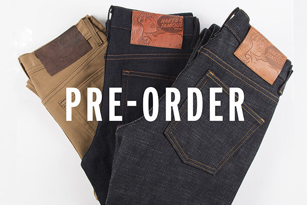 FW15 Pre-Order: Elephant 5, Okayama Spirit 2, and Coffee-Dyed Denim