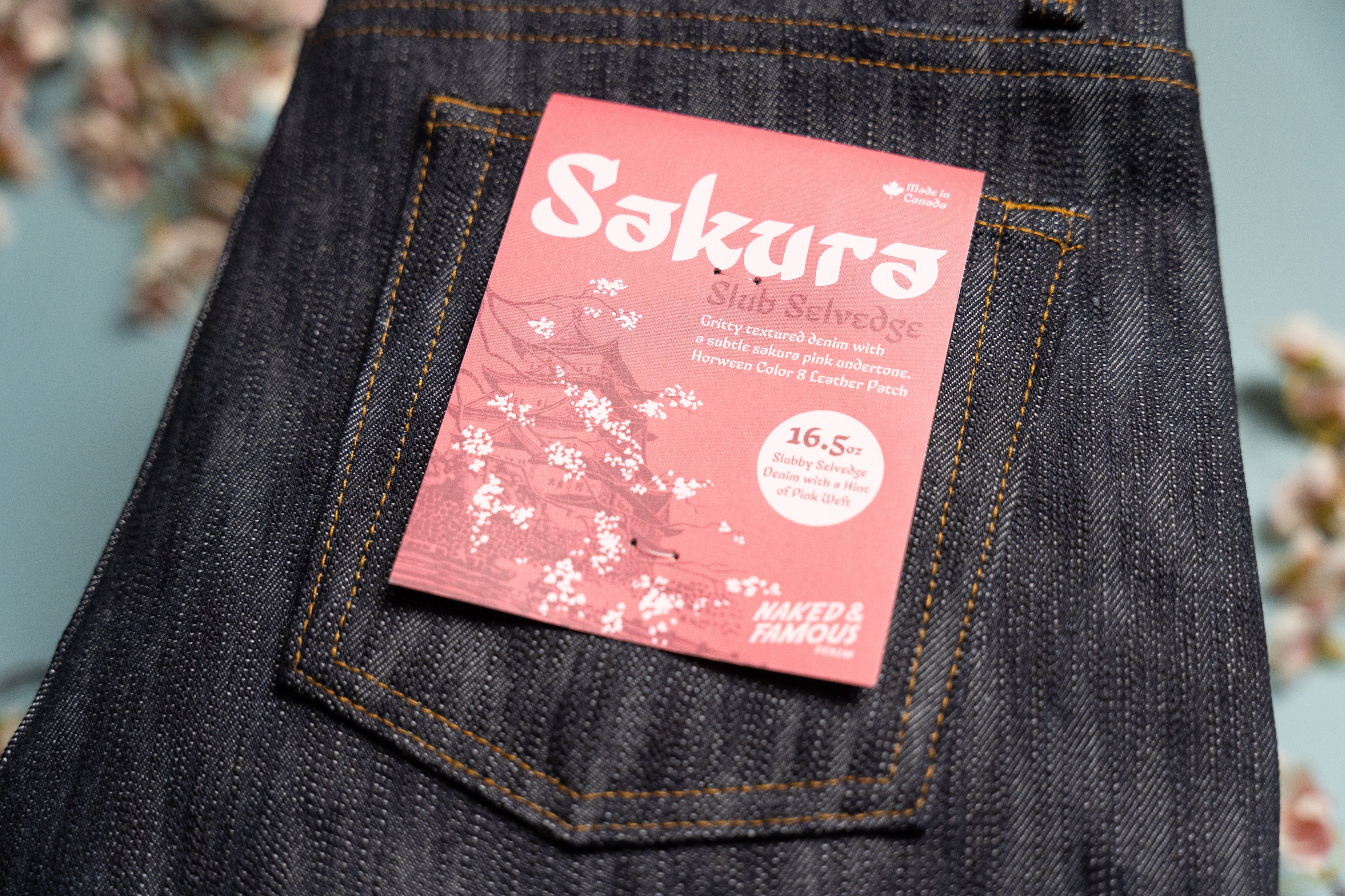 Naked & Famous Denim Sakura Slub Selvedge Spring Summer 2025