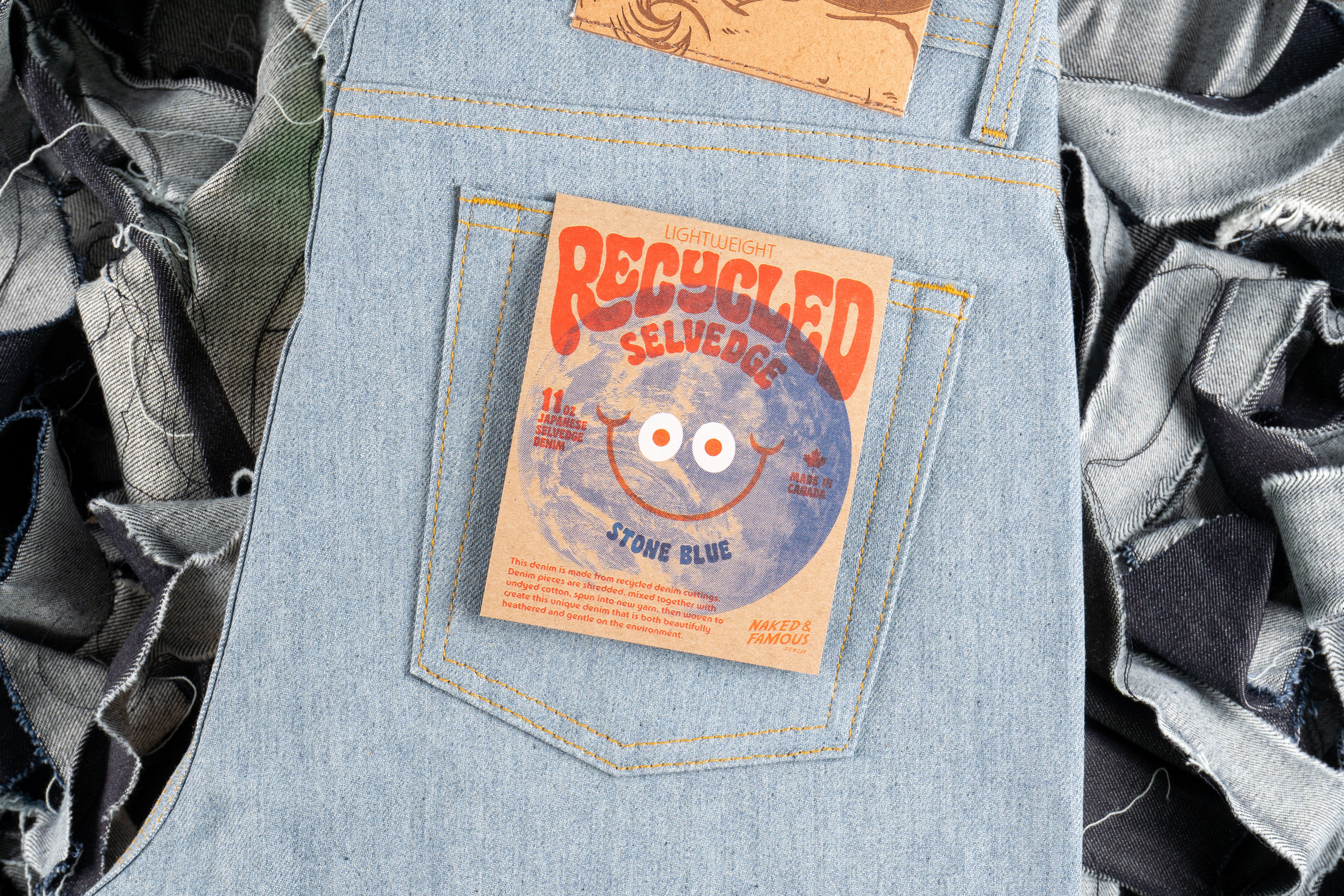 Lightweight Recycled Selvedge - Stone Blue - Blog