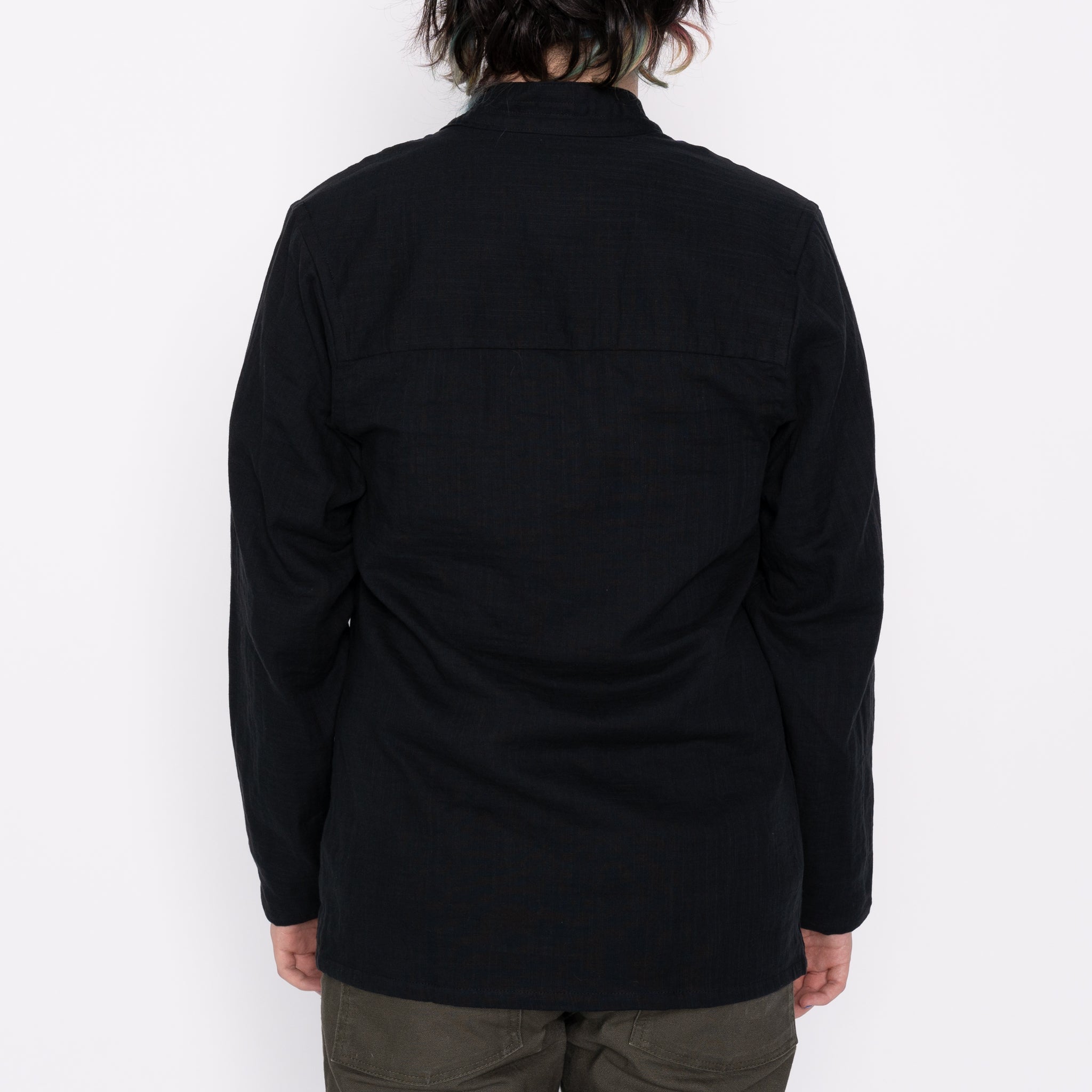 Kimono Shirt - Double Weave Gauze - Black by Naked & Famous Denim