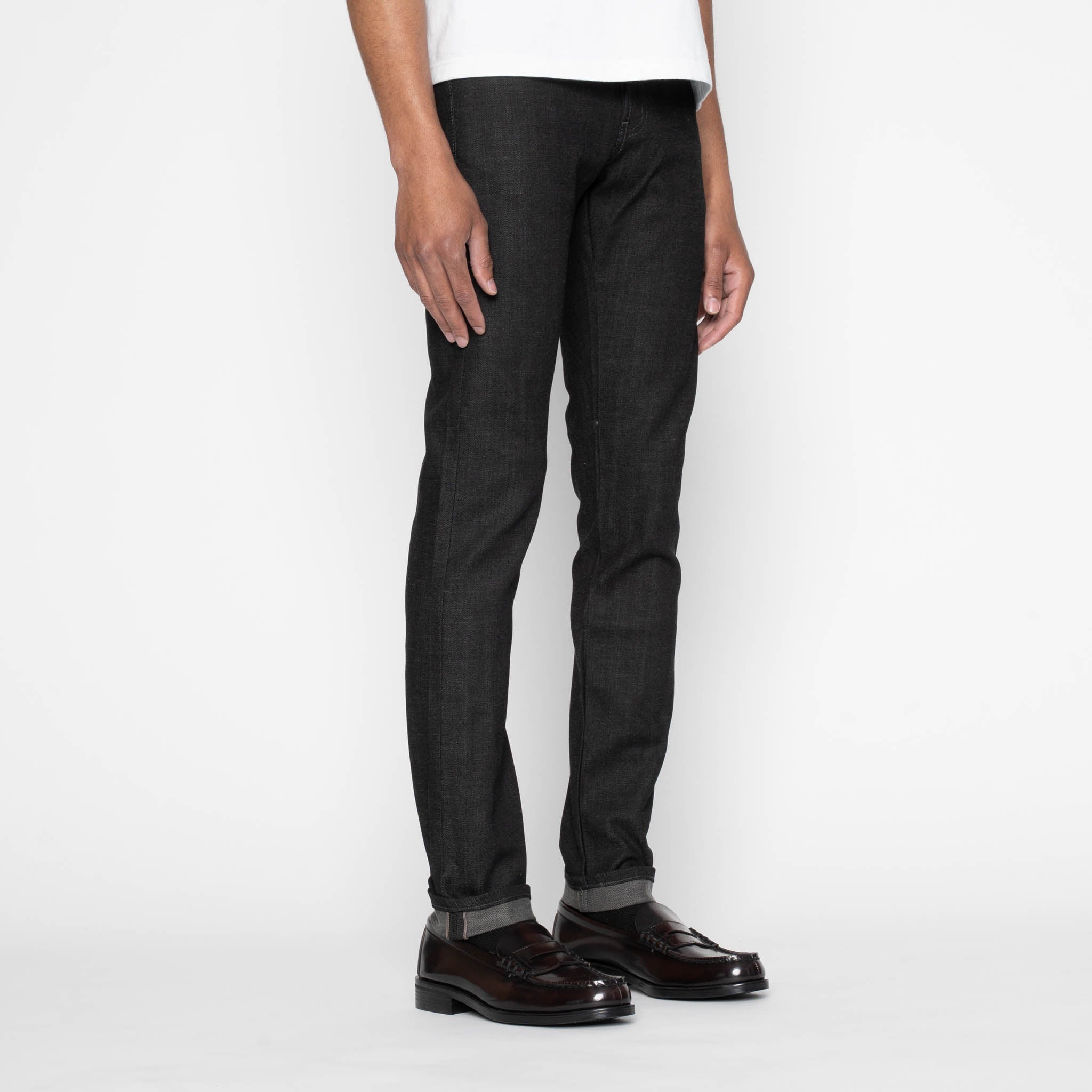 Super Guy - Black x Grey Stretch Selvedge by Naked & Famous Denim