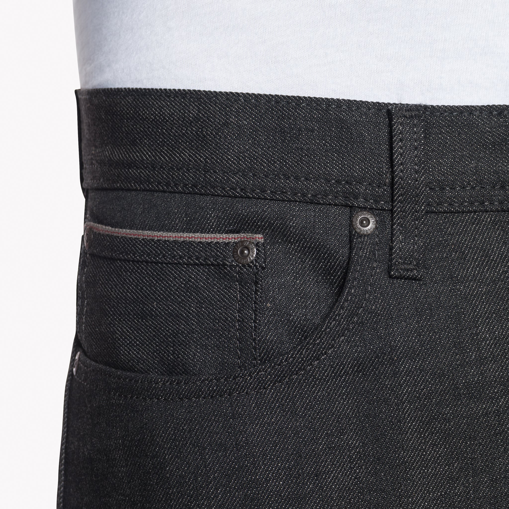 Weird Guy - Black x Grey Stretch Selvedge by Naked & Famous Denim