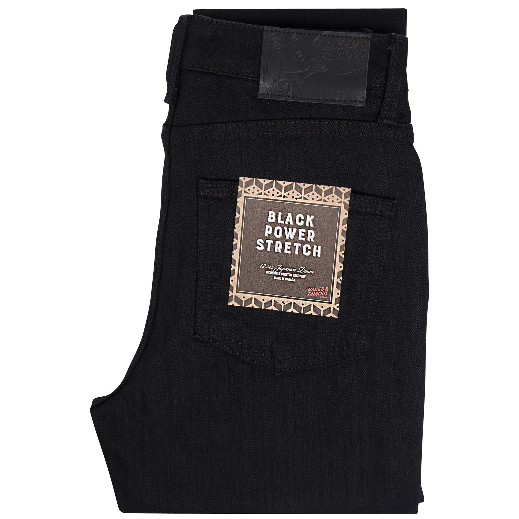 Women's - High Skinny - Black Power Stretch by Naked & Famous Denim