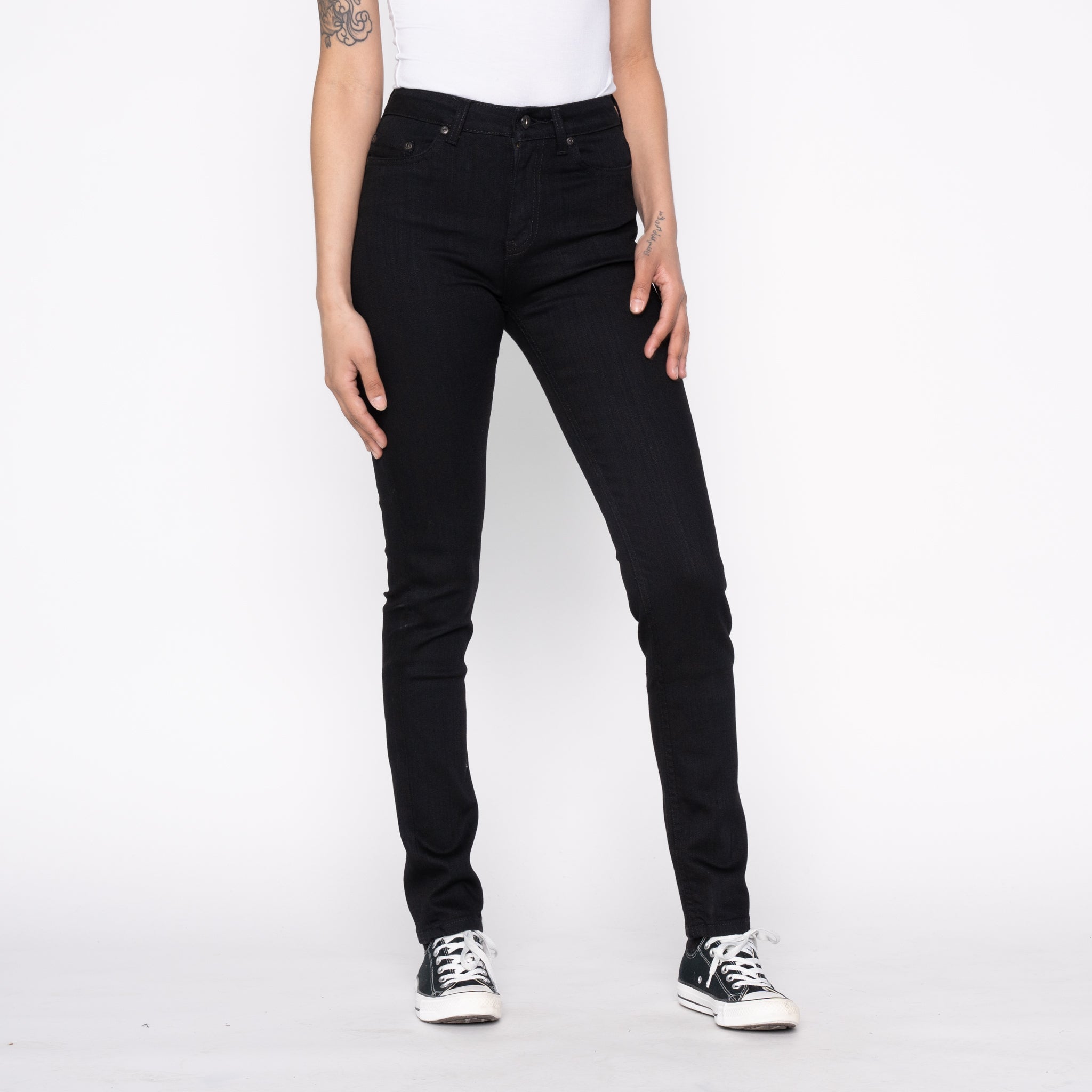 Women's - High Skinny - Black Power Stretch by Naked & Famous Denim