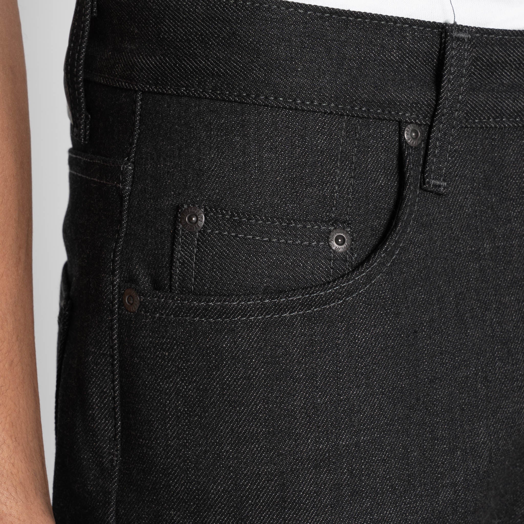 Easy Guy - Black x Grey Stretch Selvedge by Naked & Famous Denim