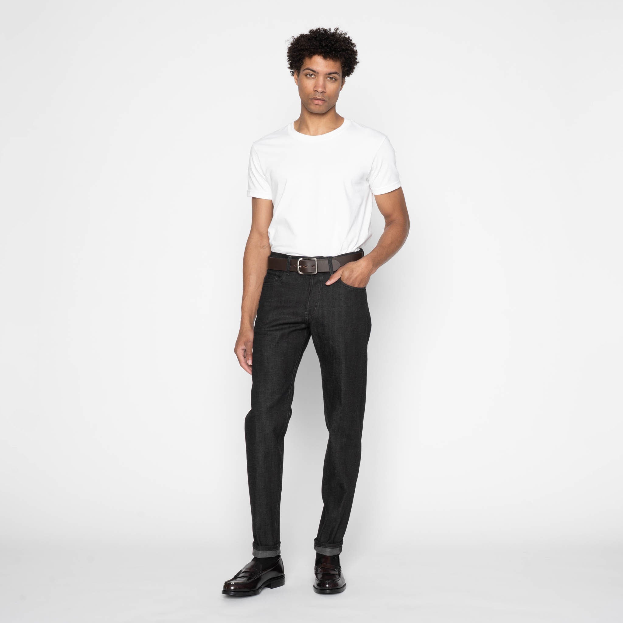 Easy Guy - Black x Grey Stretch Selvedge by Naked & Famous Denim