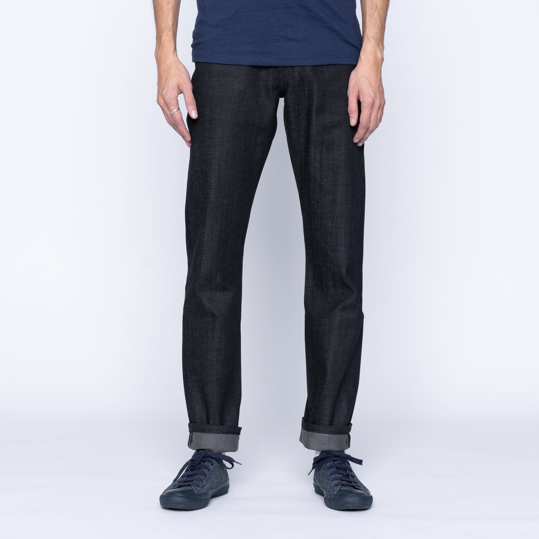 True Guy - Black x Grey Stretch Selvedge by Naked & Famous Denim