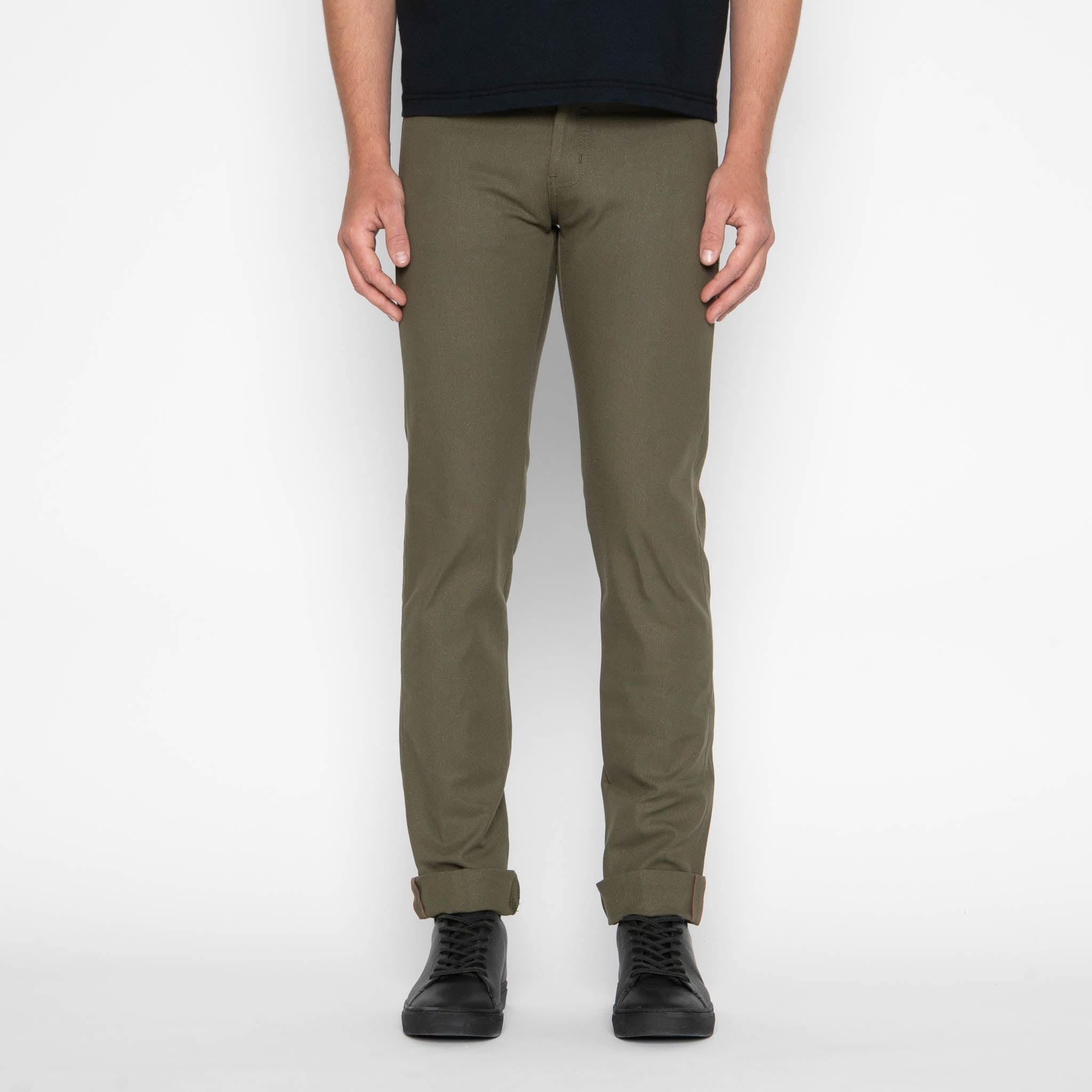 Super Guy - Army Green Duck Selvedge by Naked & Famous Denim