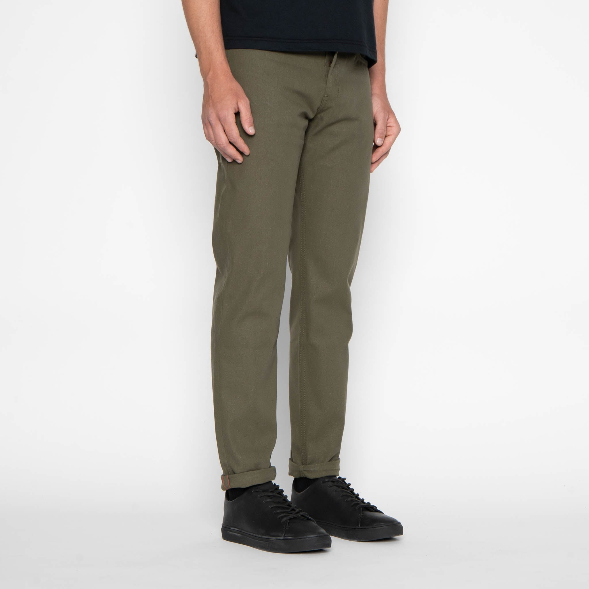 Easy Guy - Army Green Duck Selvedge by Naked & Famous Denim
