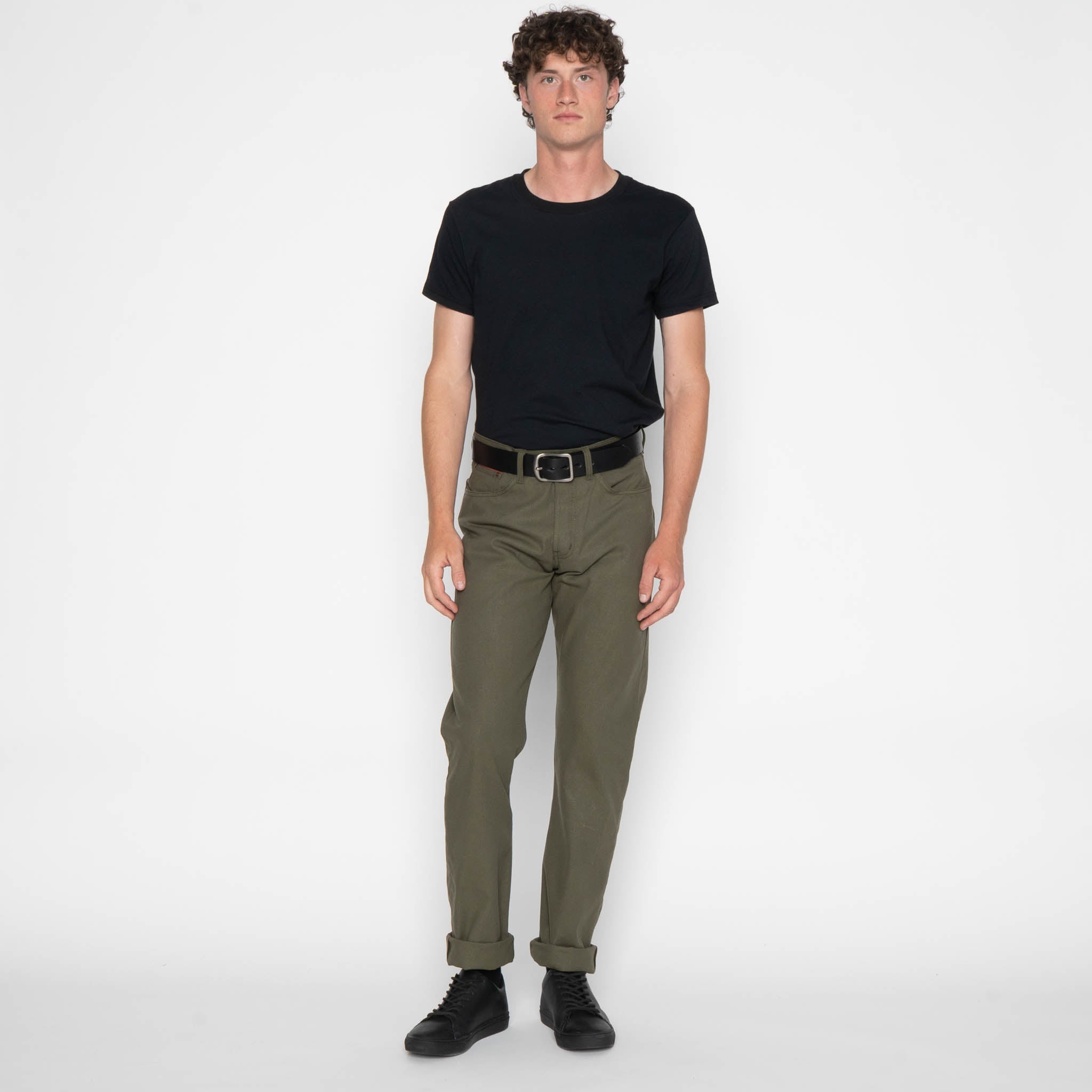 True Guy - Army Green Duck Selvedge by Naked & Famous Denim