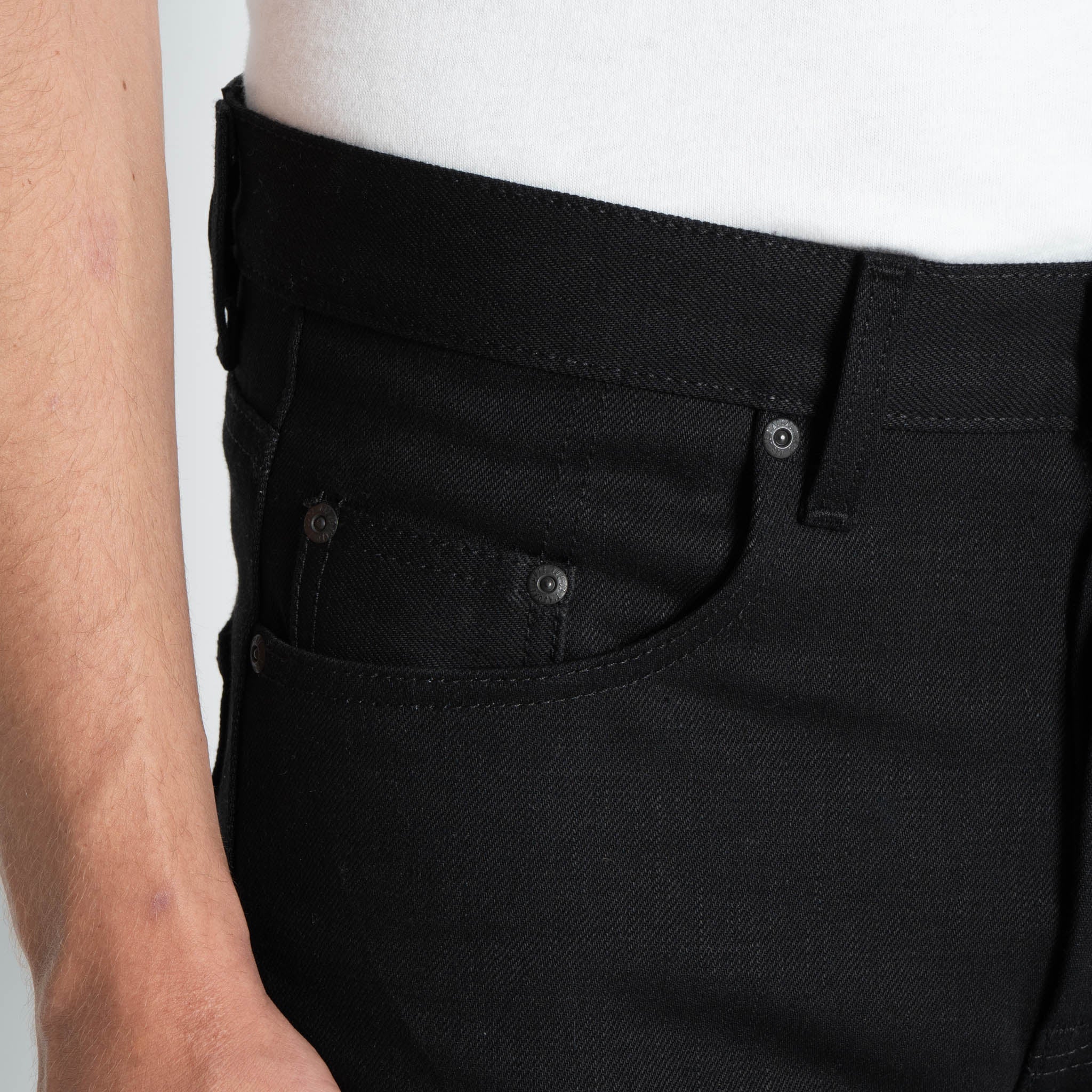 Strong Guy - Solid Black Selvedge by Naked & Famous Denim