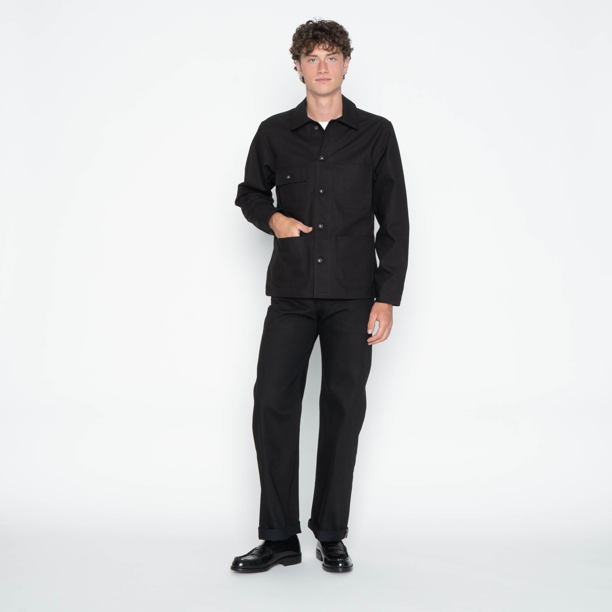 Strong Guy - Solid Black Selvedge by Naked & Famous Denim