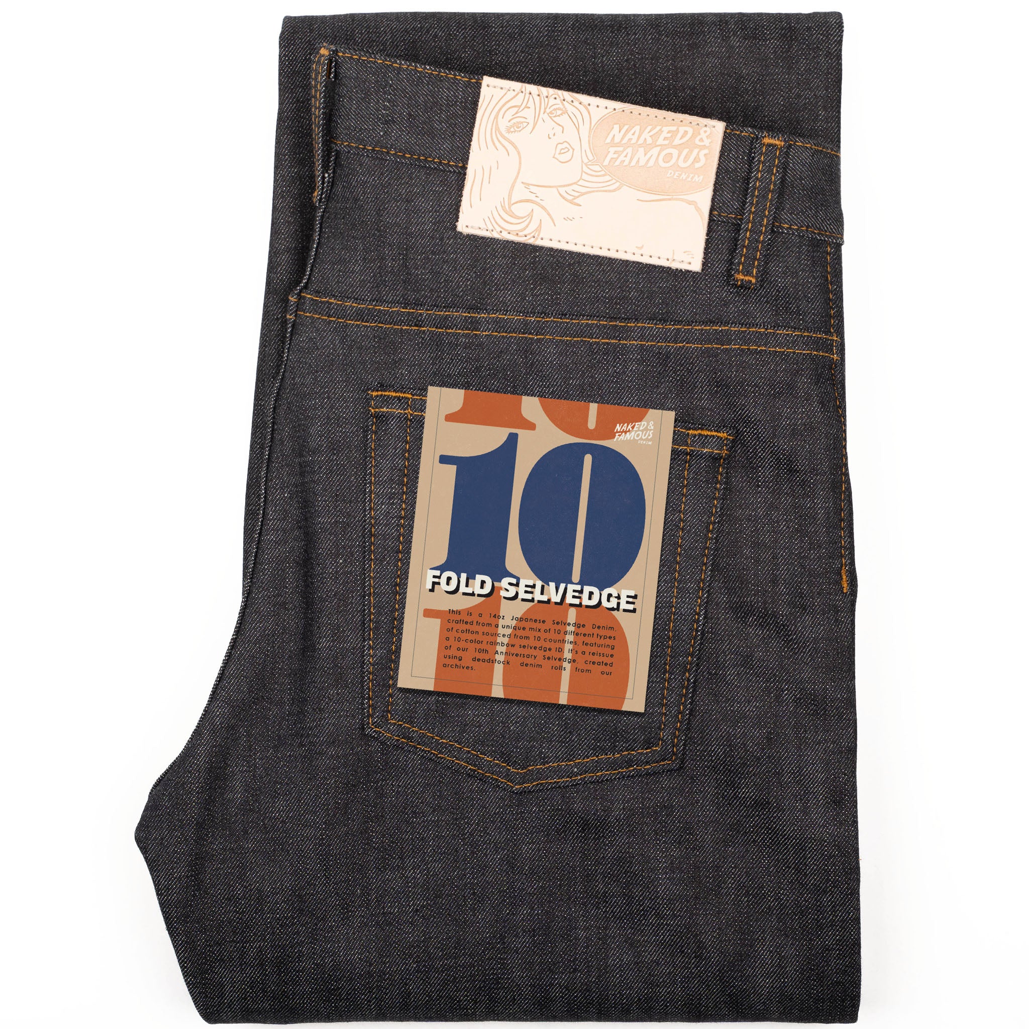 Groovy Guy - 10 Fold Selvedge - Indigo by Naked & Famous Denim