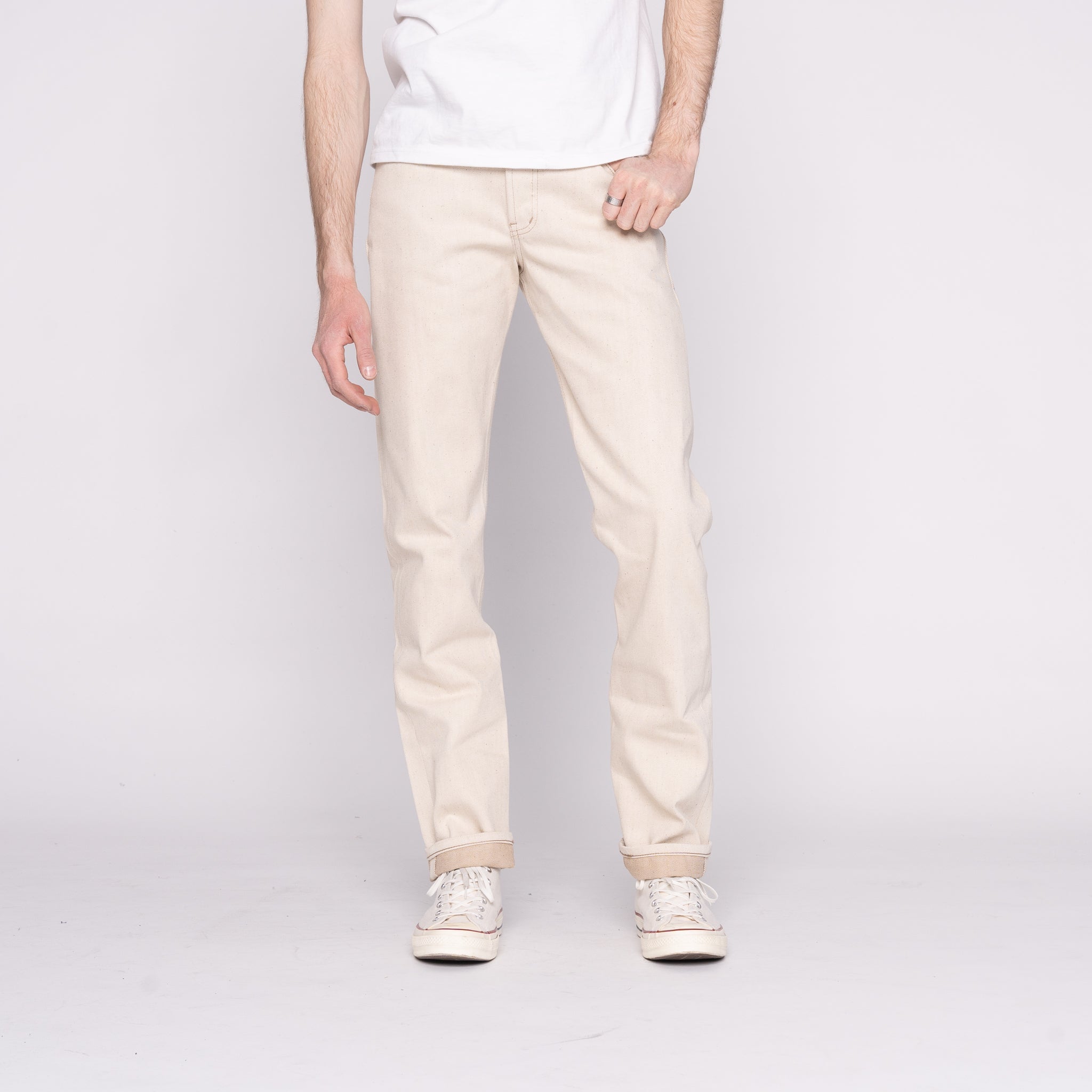 Weird Guy - All Natural Ecru Foxfibre® Selvedge by Naked & Famous Denim