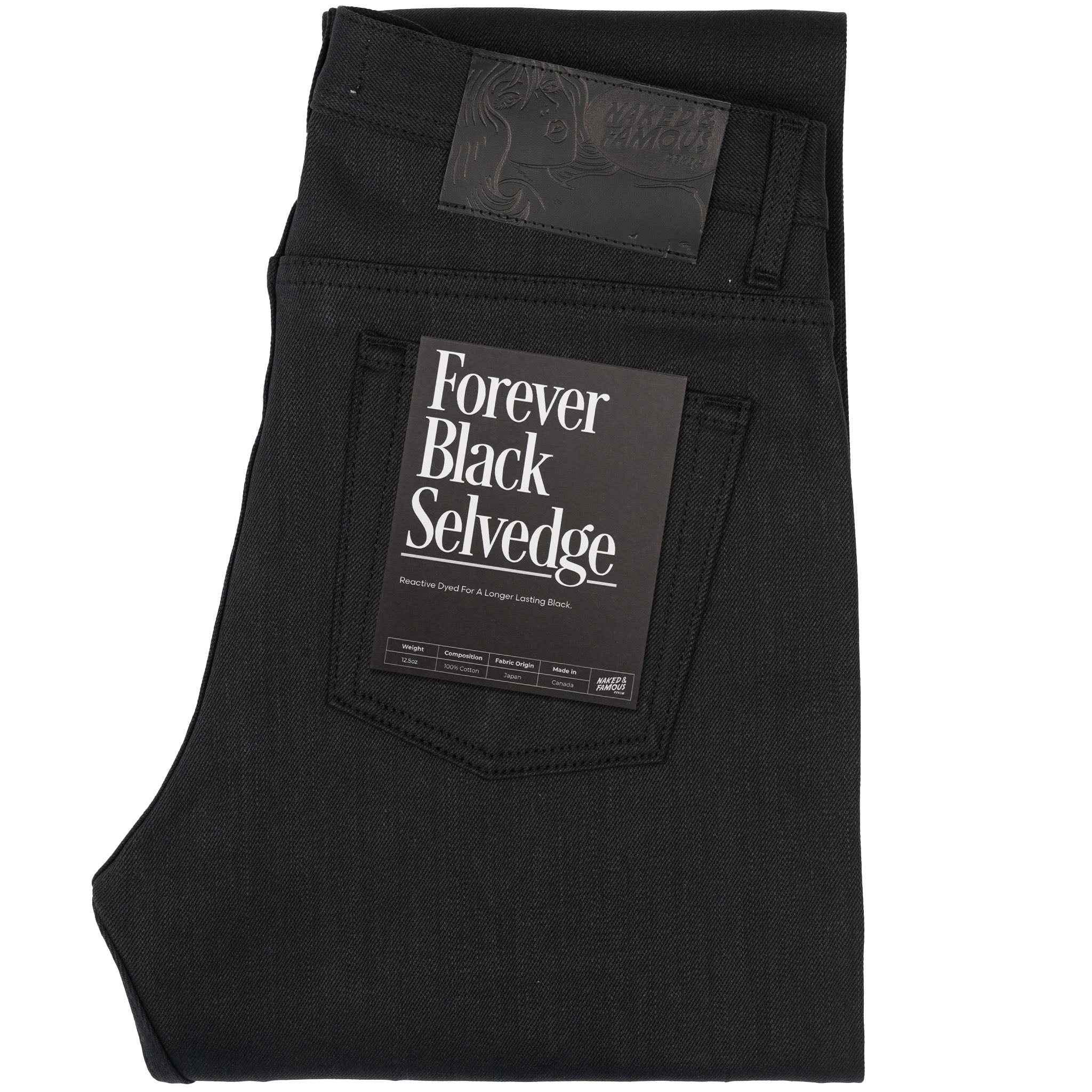 Weird Guy - Forever Black Selvedge by Naked & Famous Denim