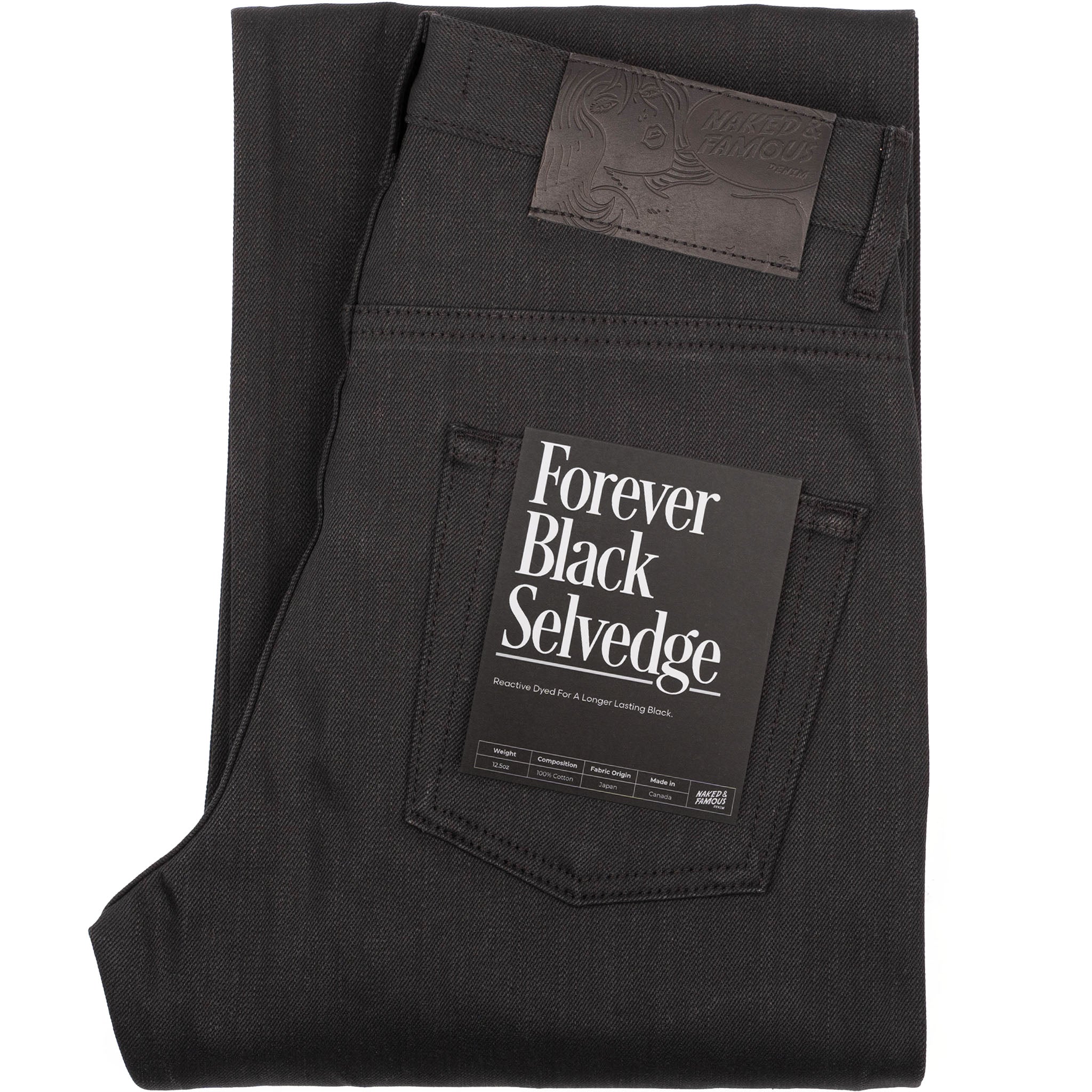 Strong Guy - Forever Black Selvedge by Naked & Famous Denim