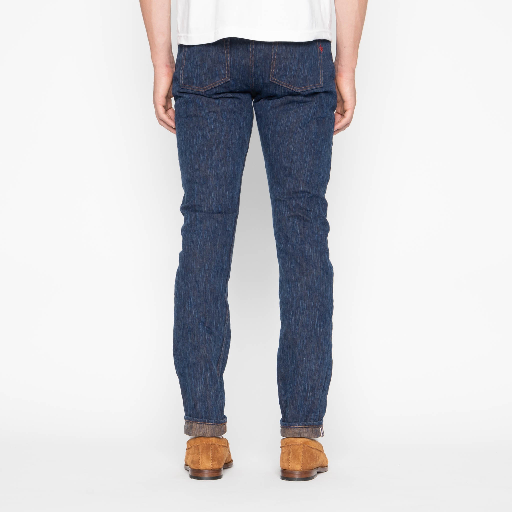 Super Guy - MIJ15 - Hand Dyed Natural Indigo x Kakishibu Intangible Cultural Treasure Selvedge Denim by Naked & Famous Denim