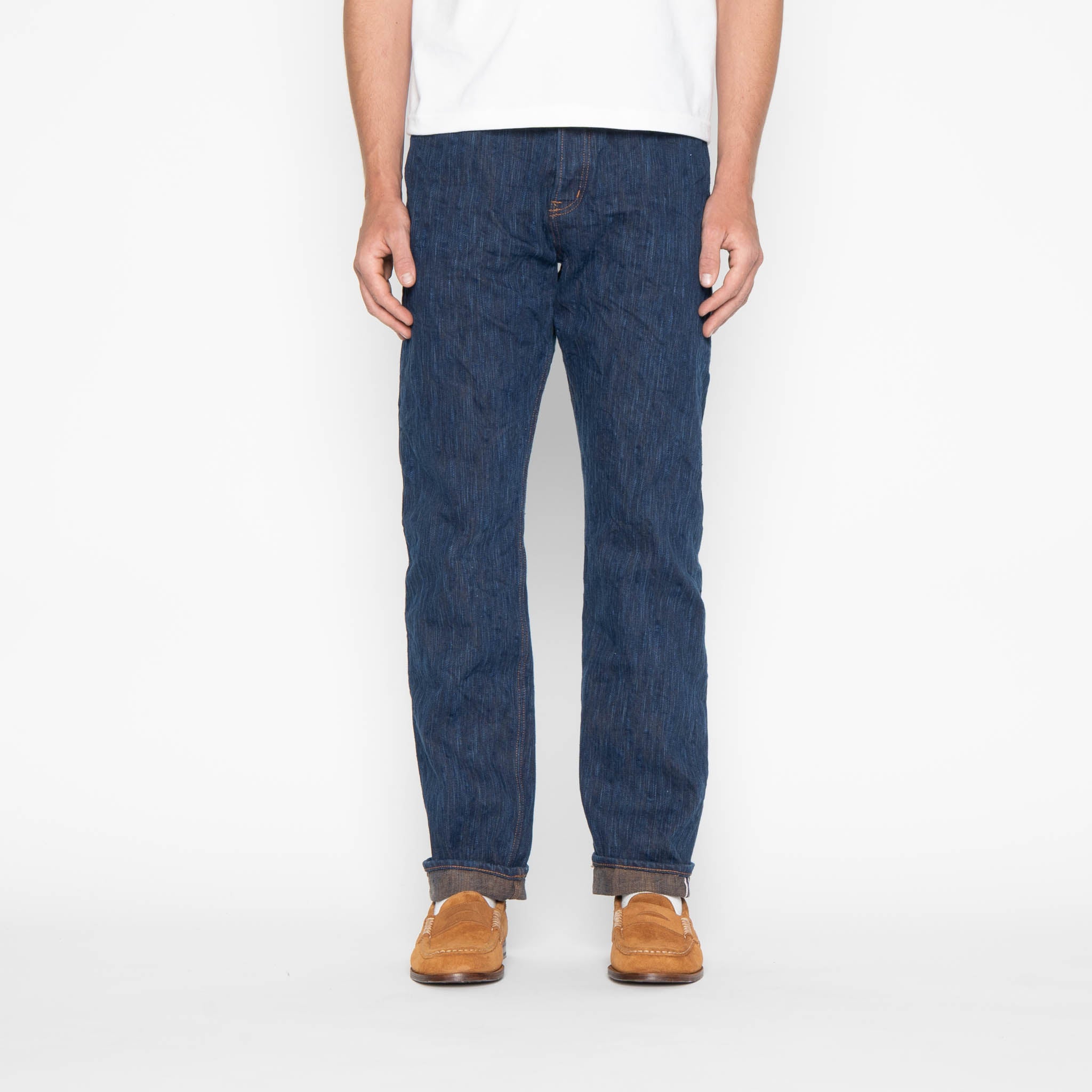 Weird Guy - MIJ15 - Hand Dyed Natural Indigo Kakishibu Intangible Cultural Treasure Selvedge Denim by Naked & Famous Denim