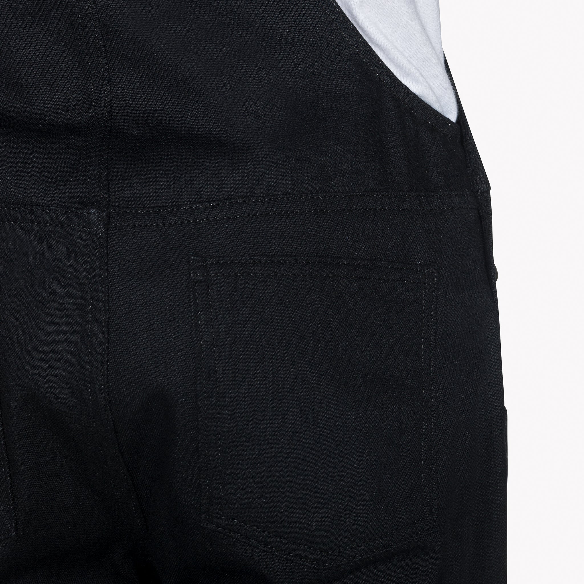 Weird Guy Overalls - Solid Black Selvedge by Naked & Famous Denim