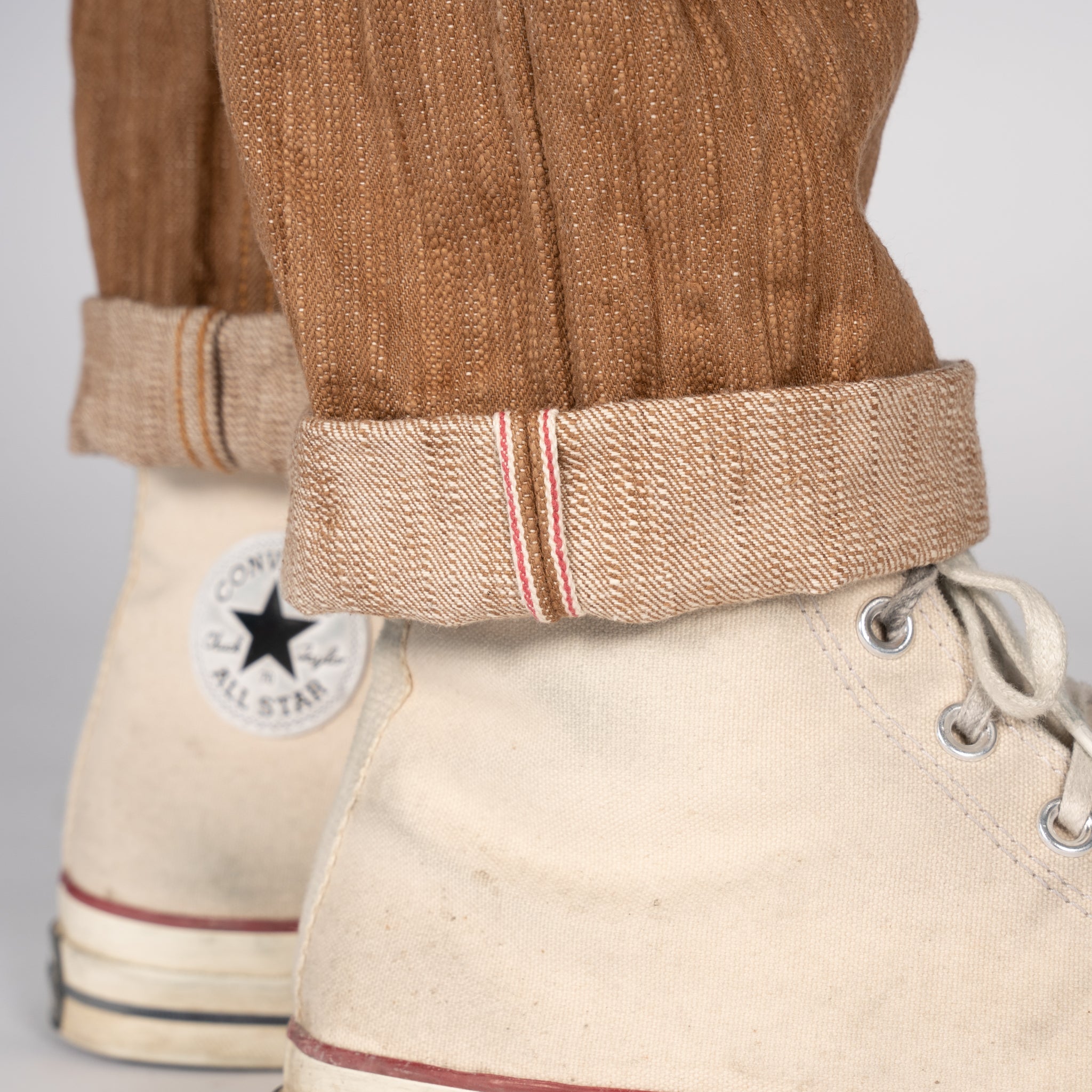 Super Guy - MIJ11 - Tokushima Hand Dyed Kakishibu Selvedge by Naked & Famous Denim