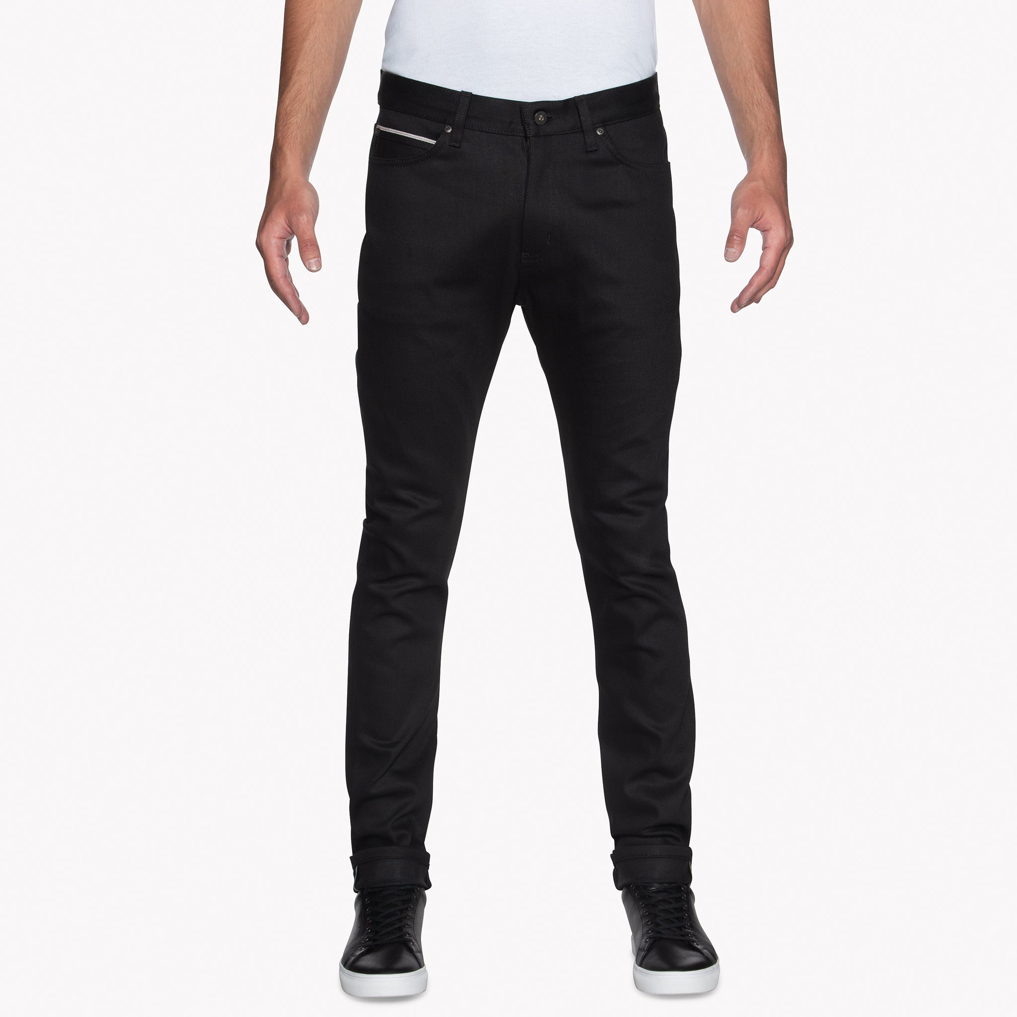 Stacked Guy - Black Cobra Stretch Selvedge by Naked & Famous Denim