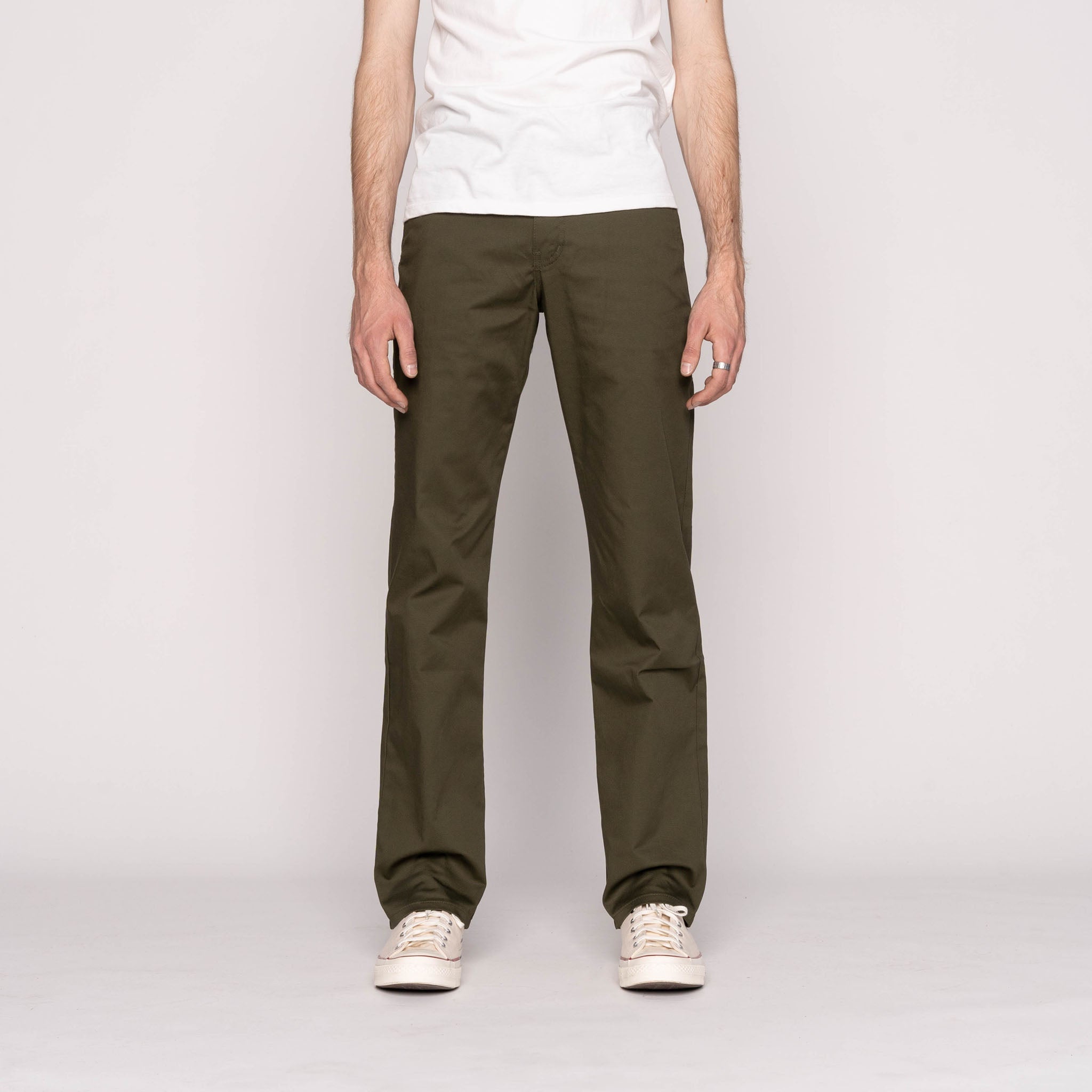 Straight Chino - Green Stretch Twill by Naked & Famous Denim