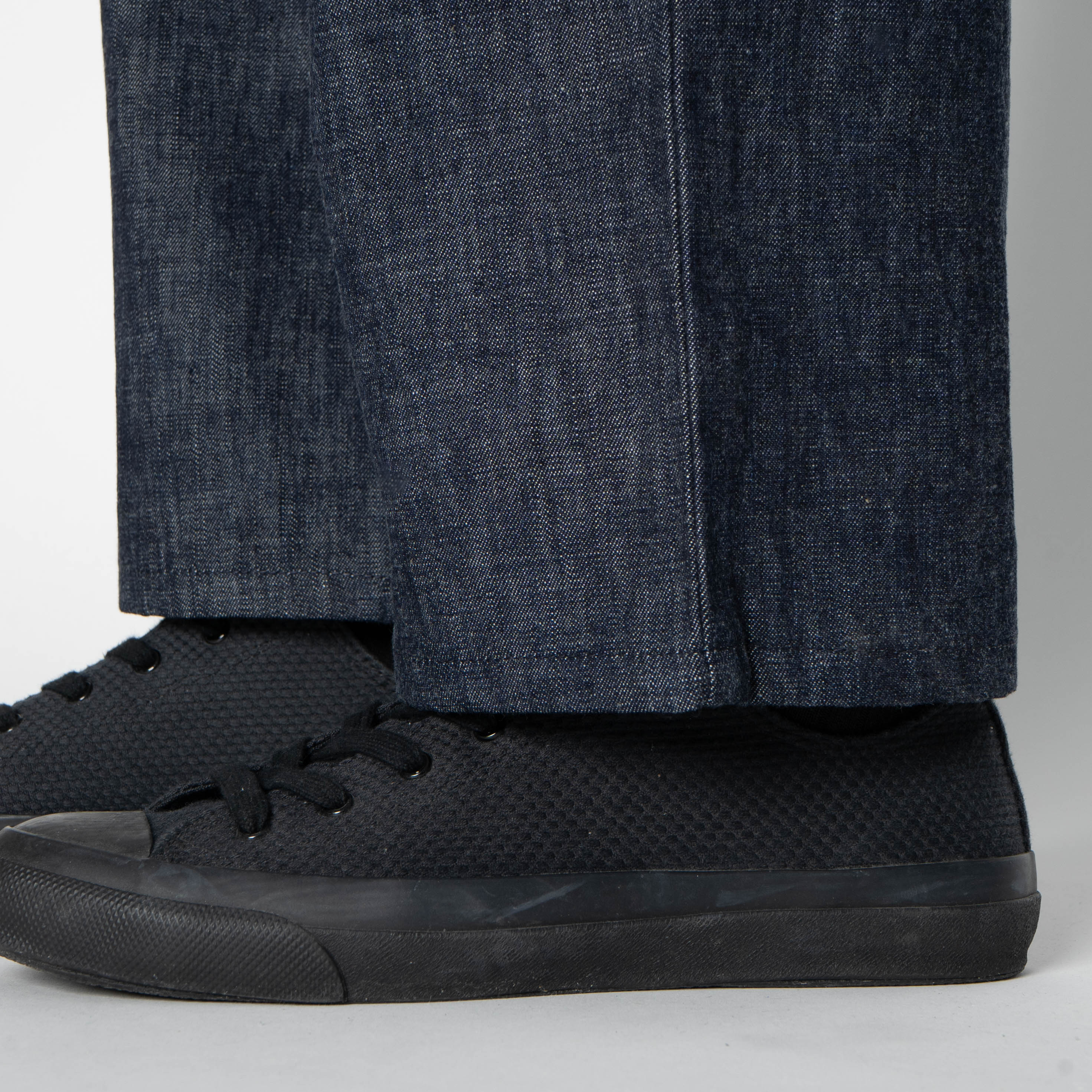 Pleated Trouser - 10oz Rinsed Denim - Indigo by Naked & Famous Denim