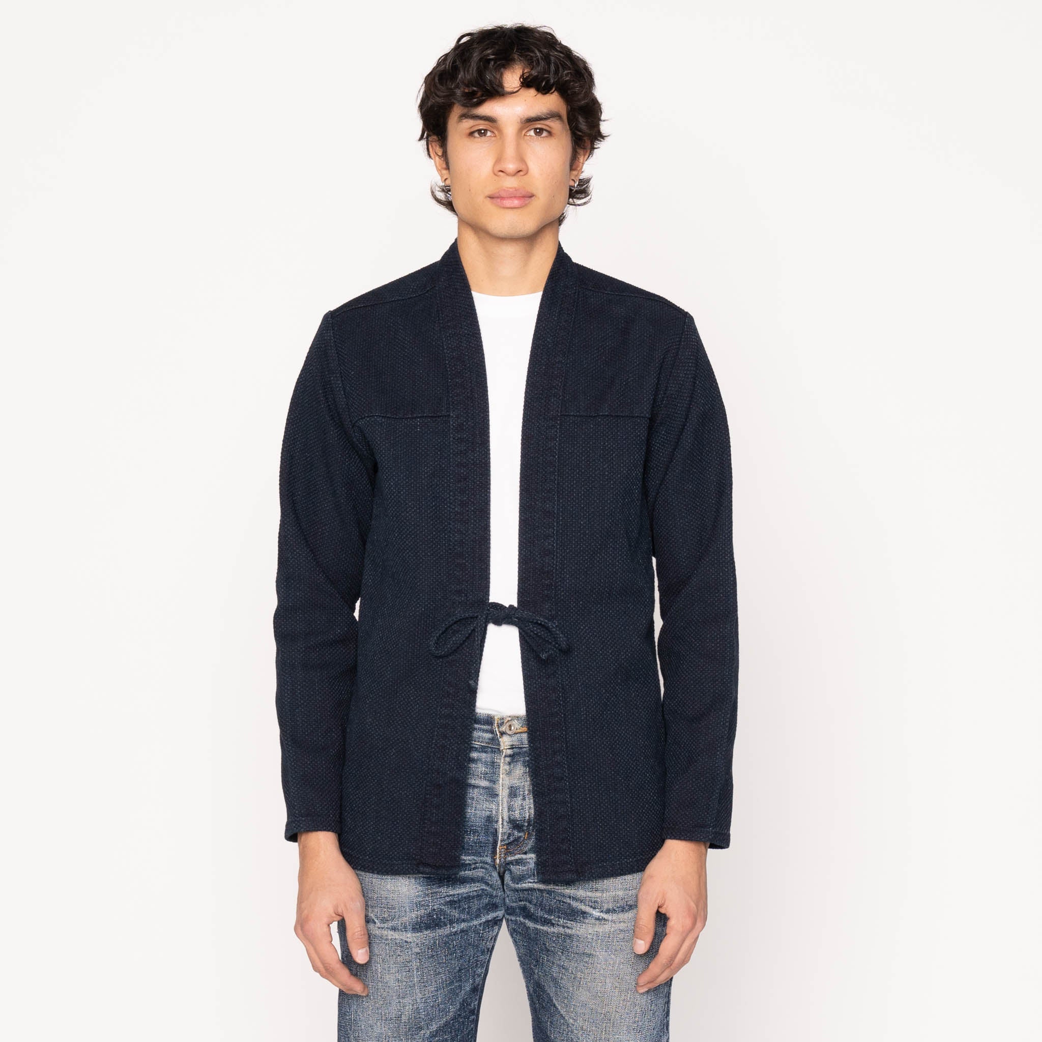 Kimono Shirt - Indigo Sashiko by Naked & Famous Denim