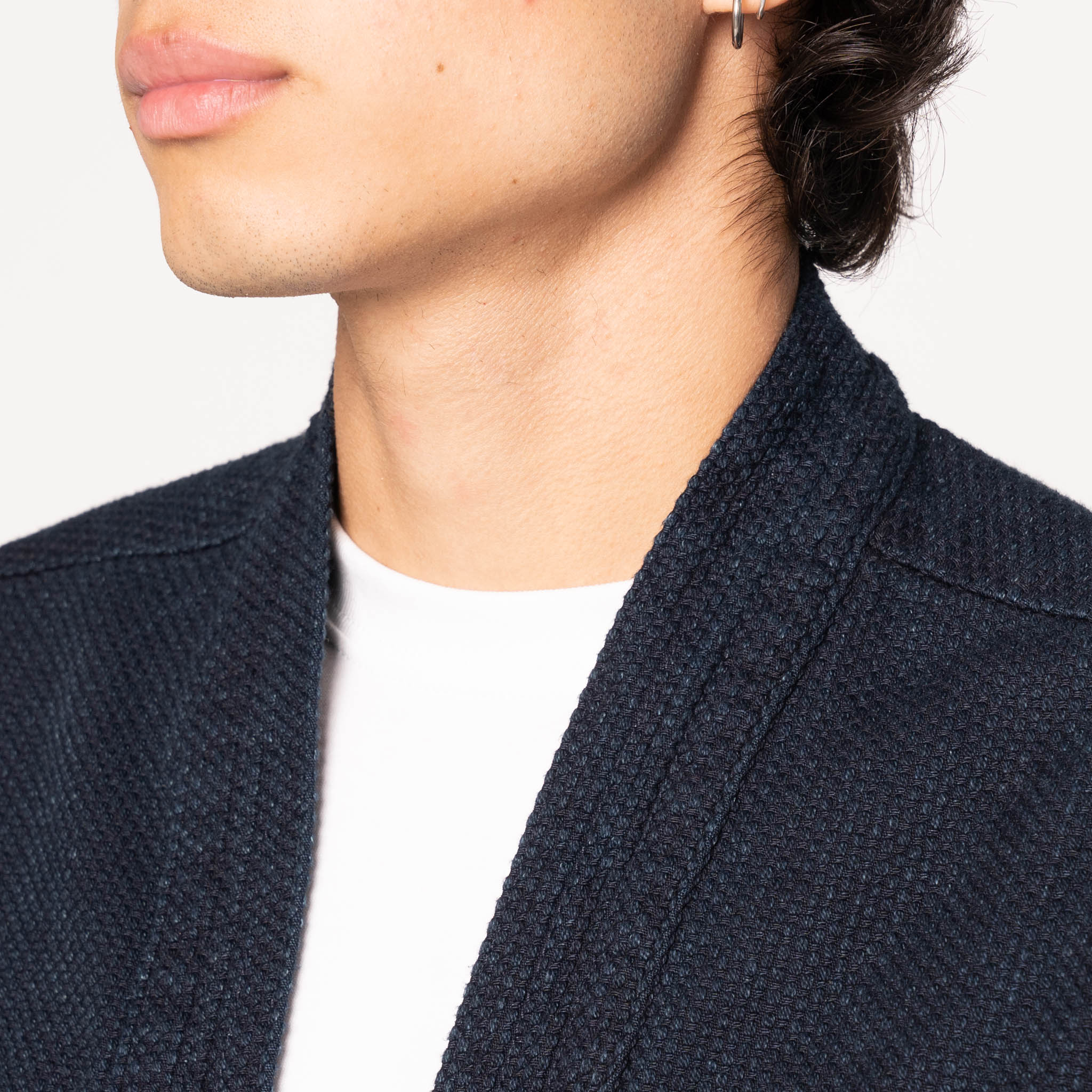 Kimono Shirt - Indigo Sashiko by Naked & Famous Denim