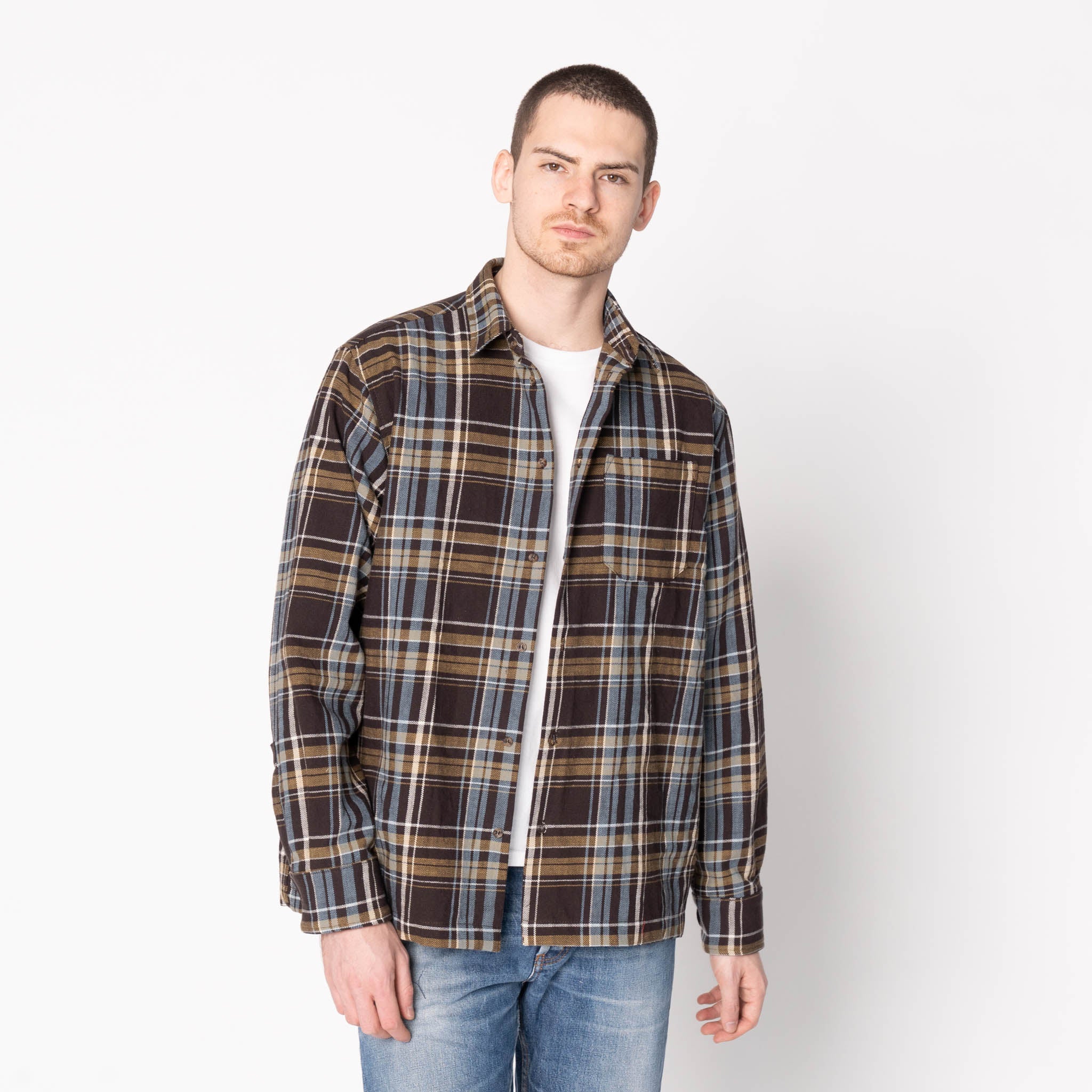 True Shirt - Slub Yarn Flannel - Navy by Naked & Famous Denim