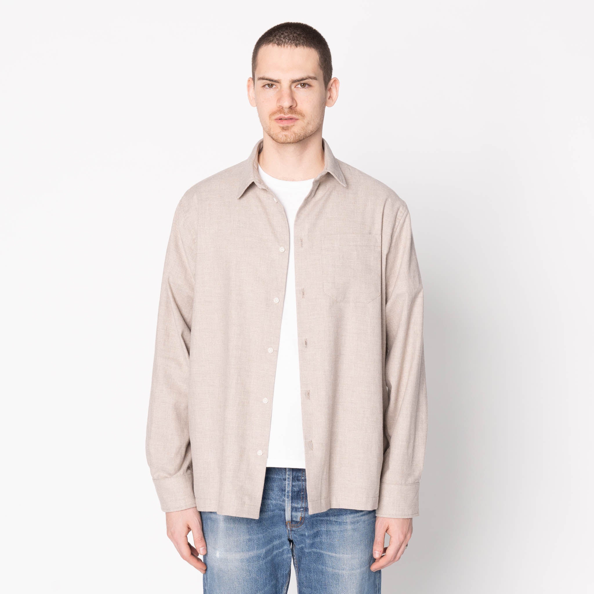 True Shirt - Soft Twill - Taupe by Naked & Famous Denim