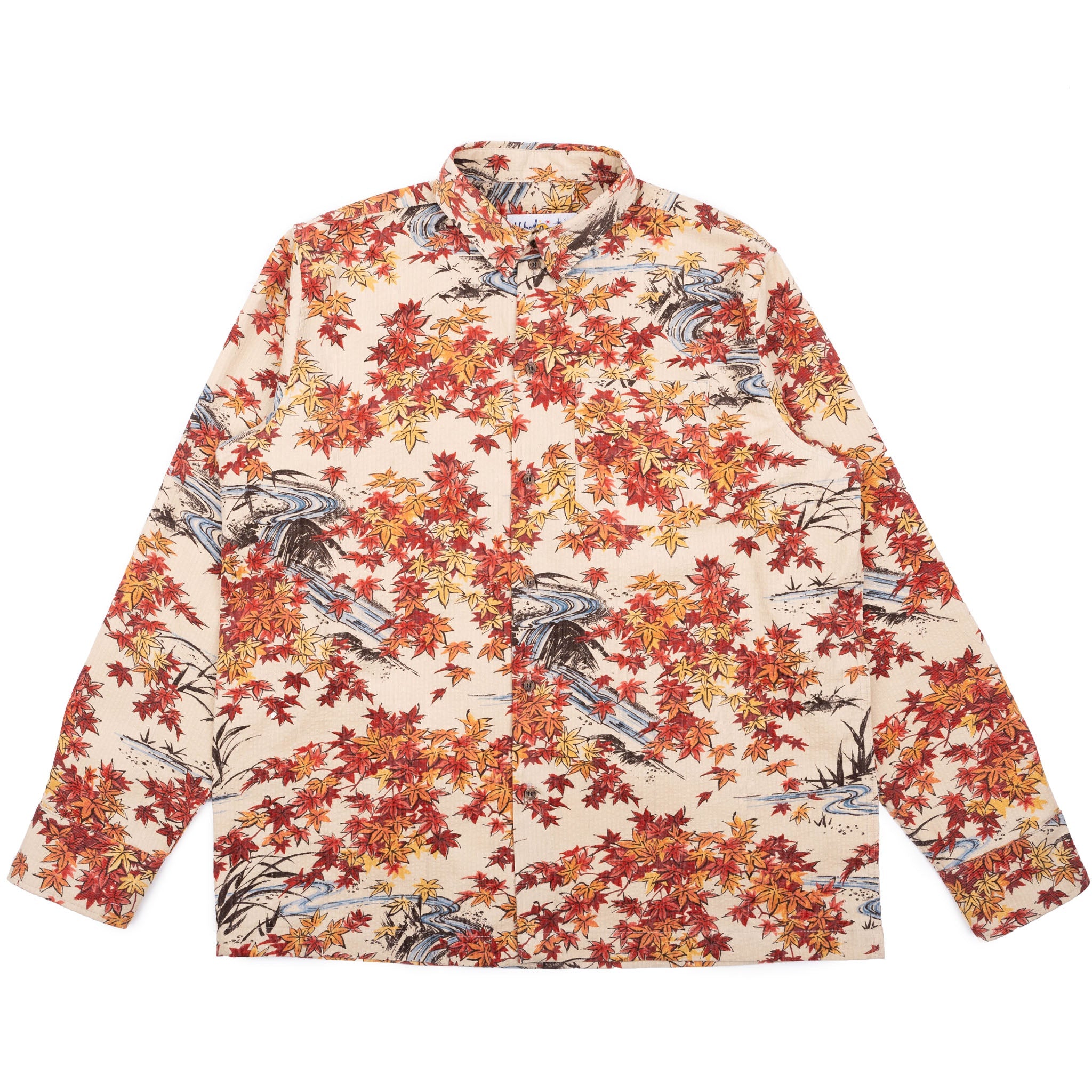 True Shirt - Printed - Autumn - Cream by Naked & Famous Denim