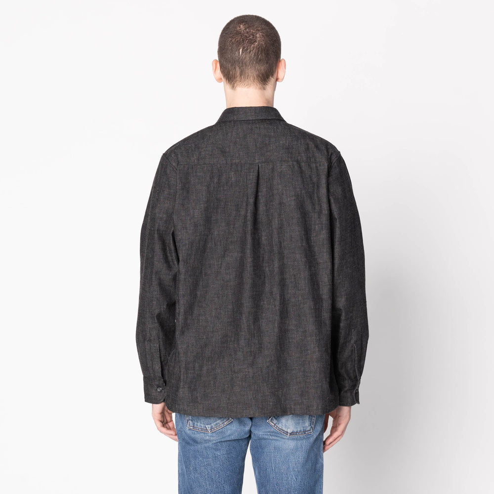 True Shirt - Black Lightweight Denim - Black by Naked & Famous Denim