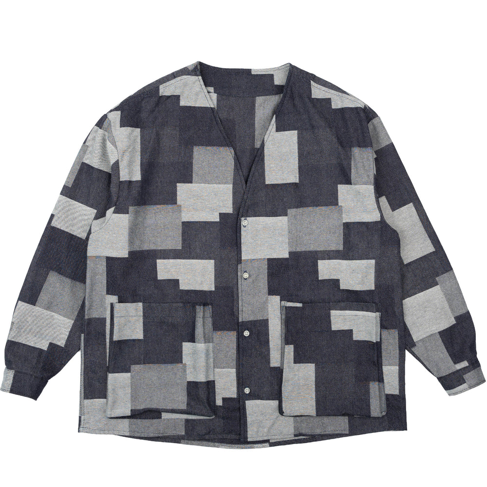 Wise Guy Jacket - Jacquard Denim - Indigo by Naked & Famous Denim