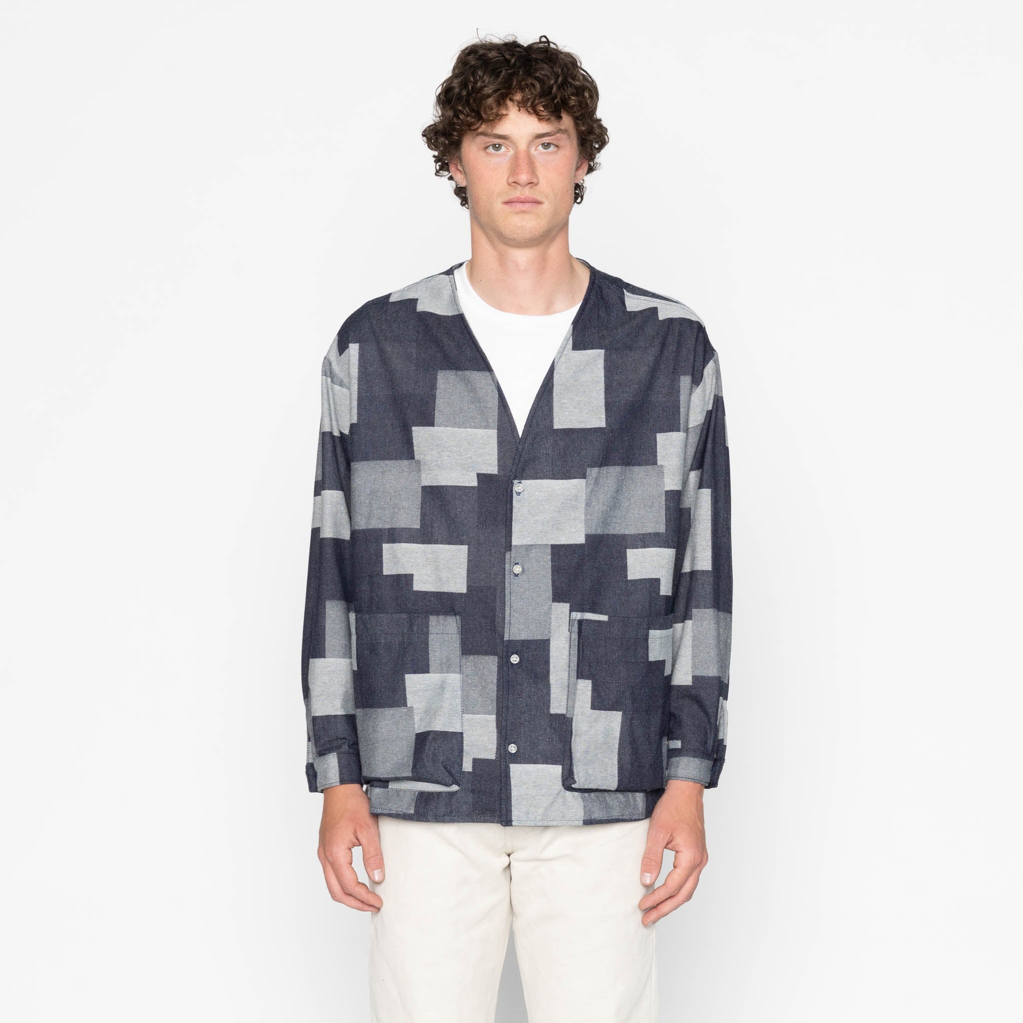 Wise Guy - Jacquard Denim - Indigo by Naked & Famous Denim