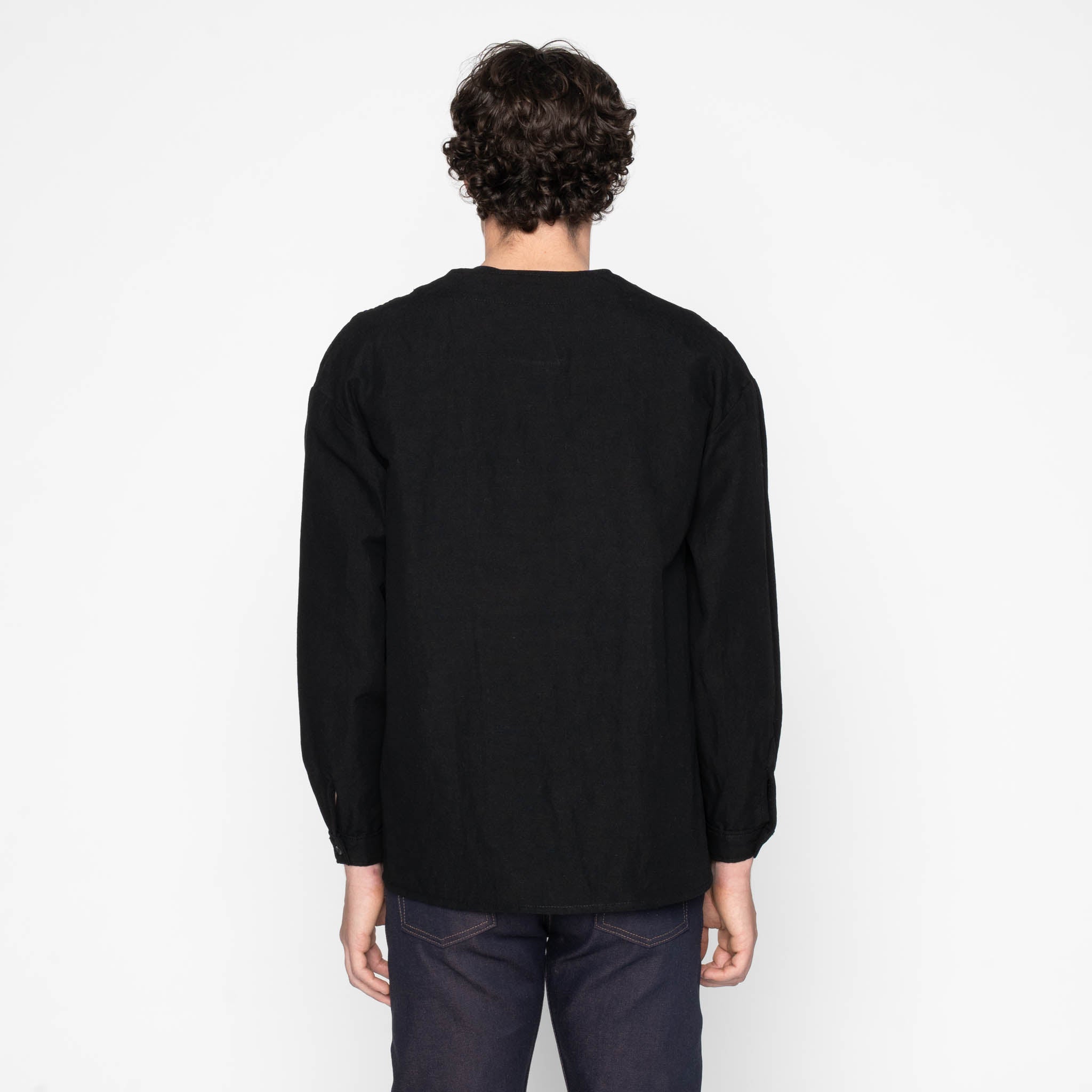 Wise Guy - Linen Blend Denim - Black by Naked & Famous Denim