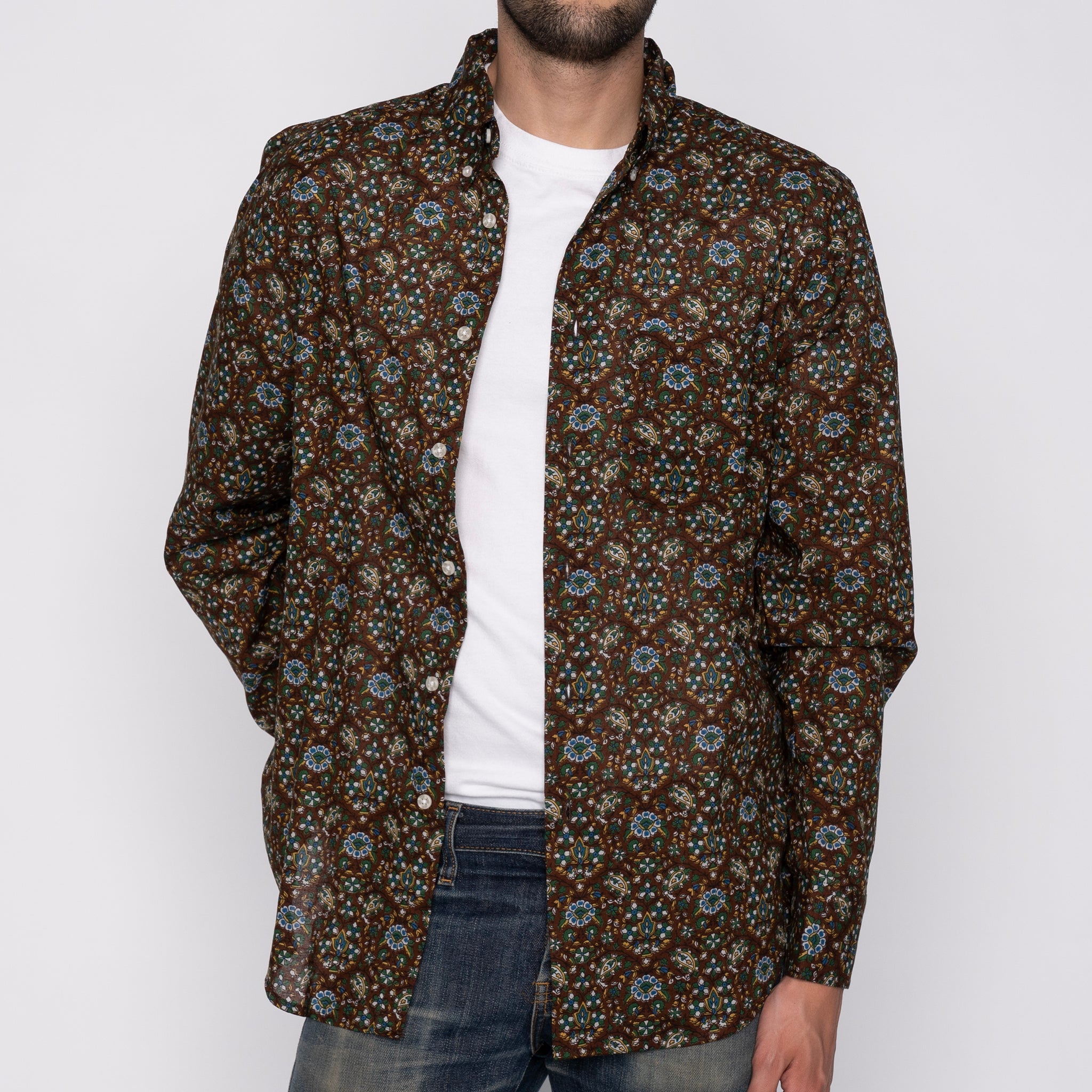 Easy Shirt - Bandana Cloth - Brown by Naked & Famous Denim