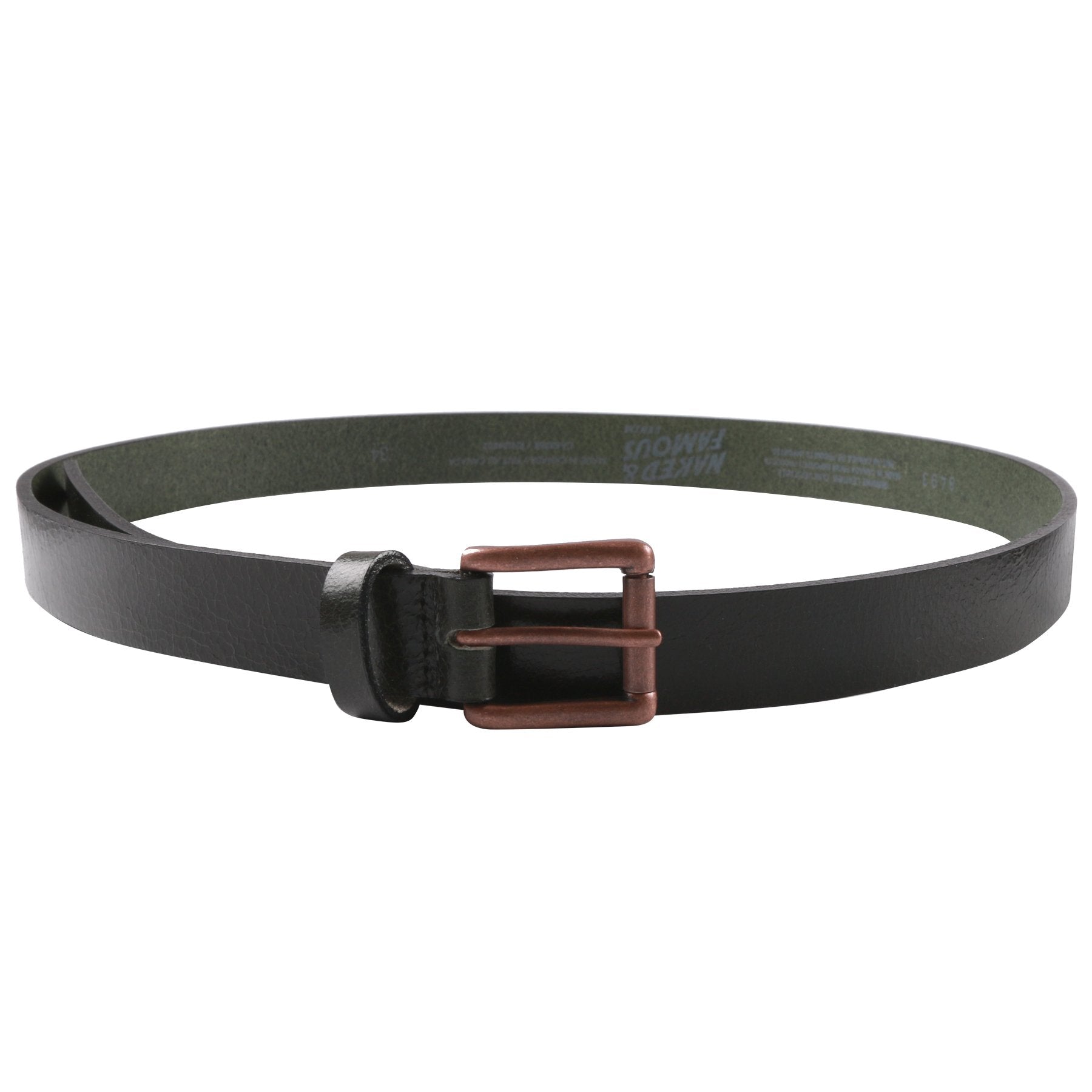 Belt - Buffalo Leather - Forest Green by Naked & Famous Denim