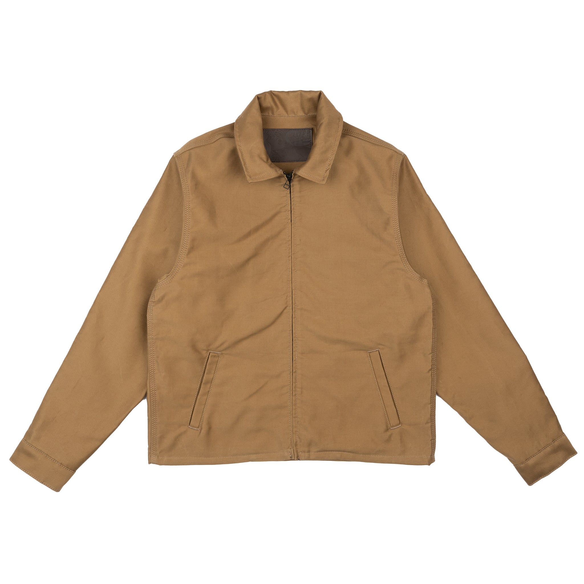 Zip Jacket - Brushed Jungle Cloth - Tan by Naked & Famous Denim