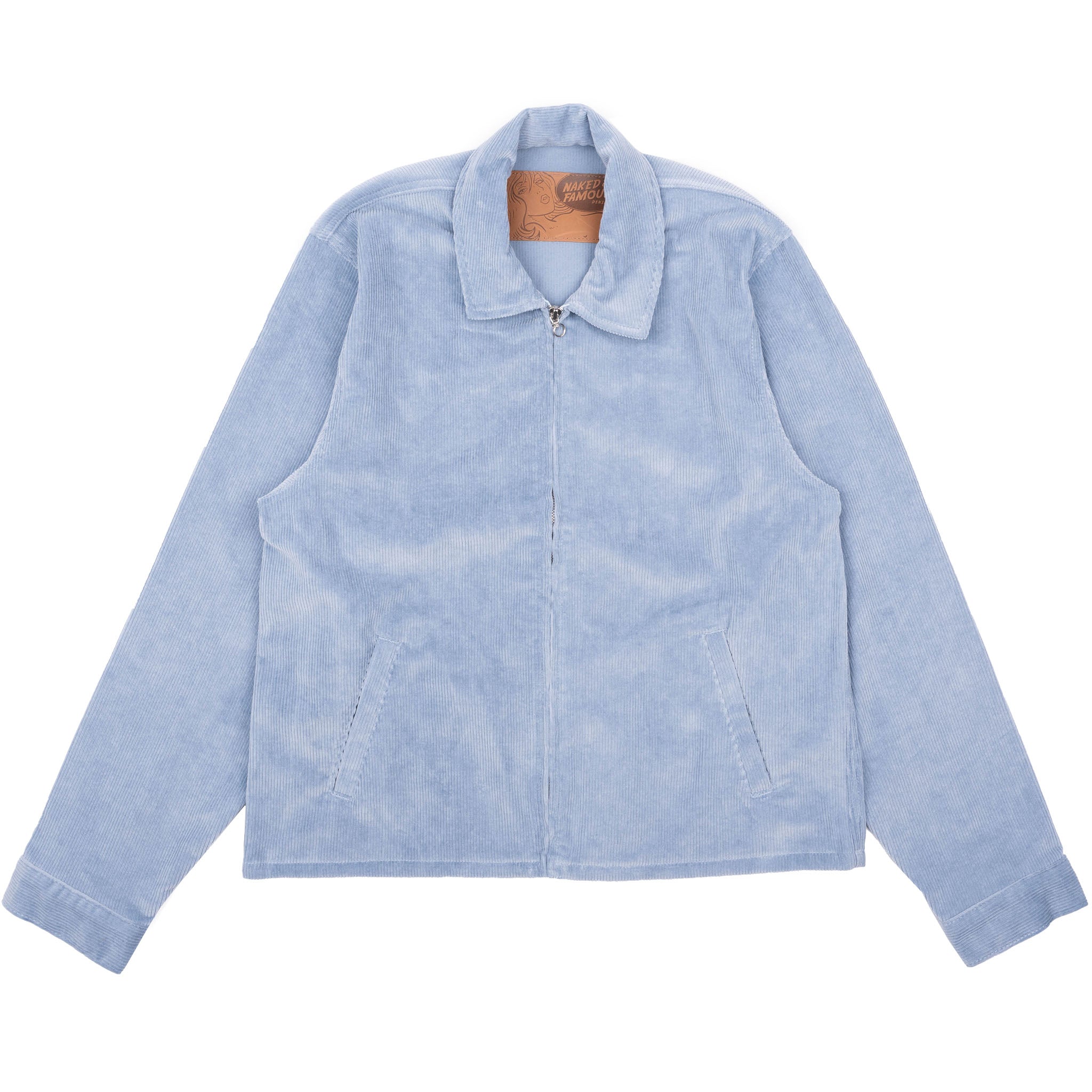 Zip Chore - Faded Corduroy Organic - Pale Indigo by Naked & Famous Denim
