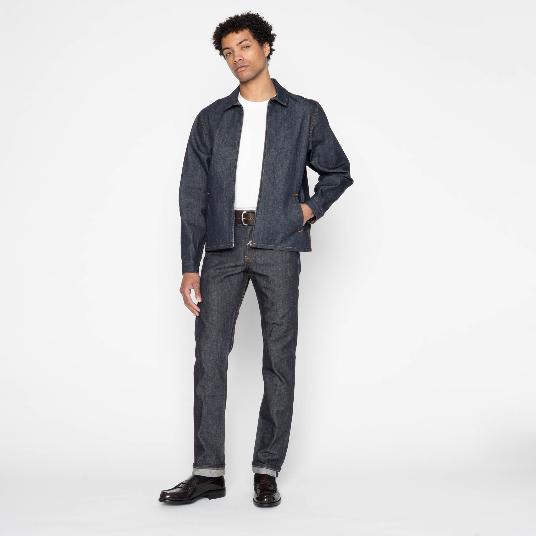 Zip Jacket - Left Hand Twill Denim by Naked & Famous Denim