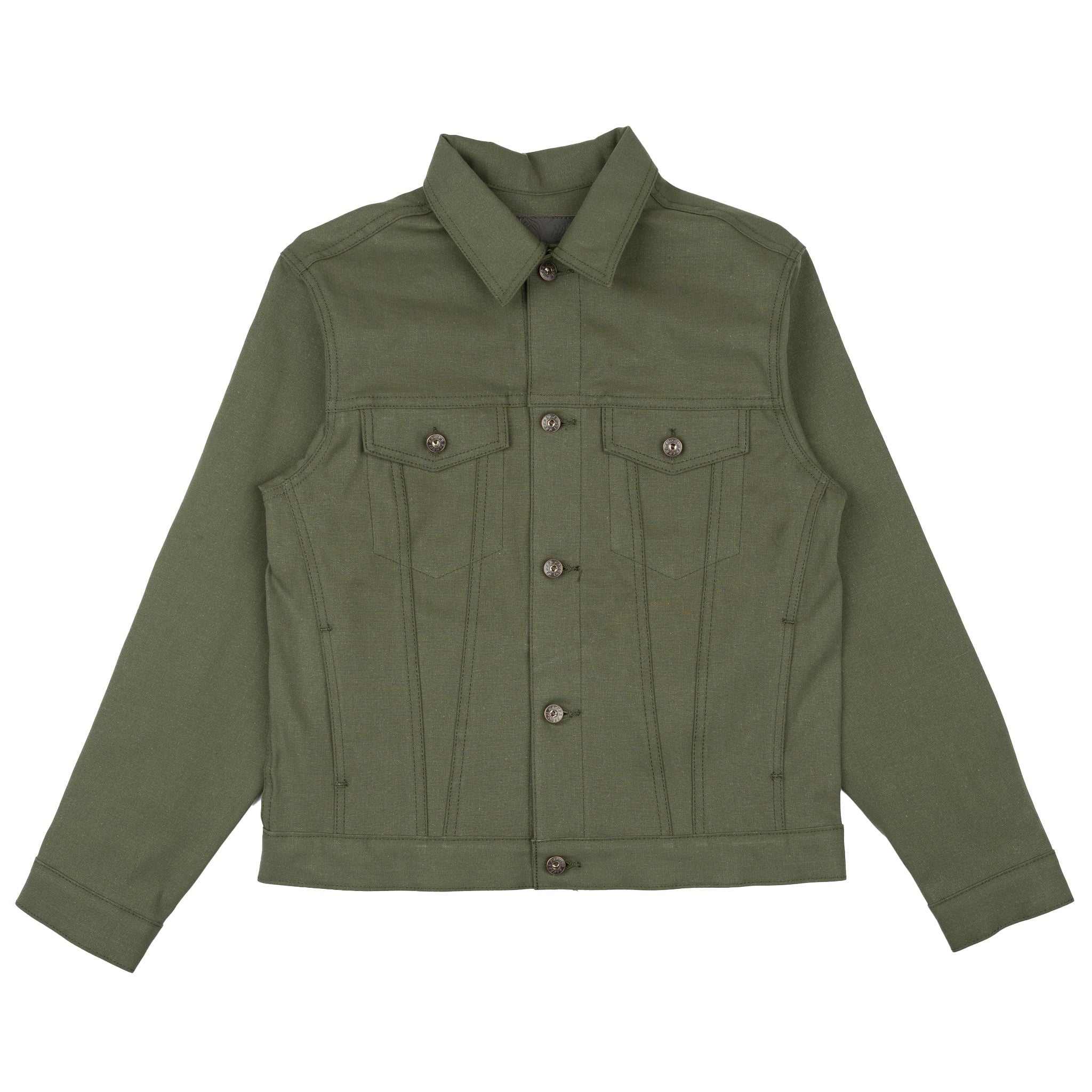 Denim Jacket - Army Green Duck Selvedge by Naked & Famous Denim
