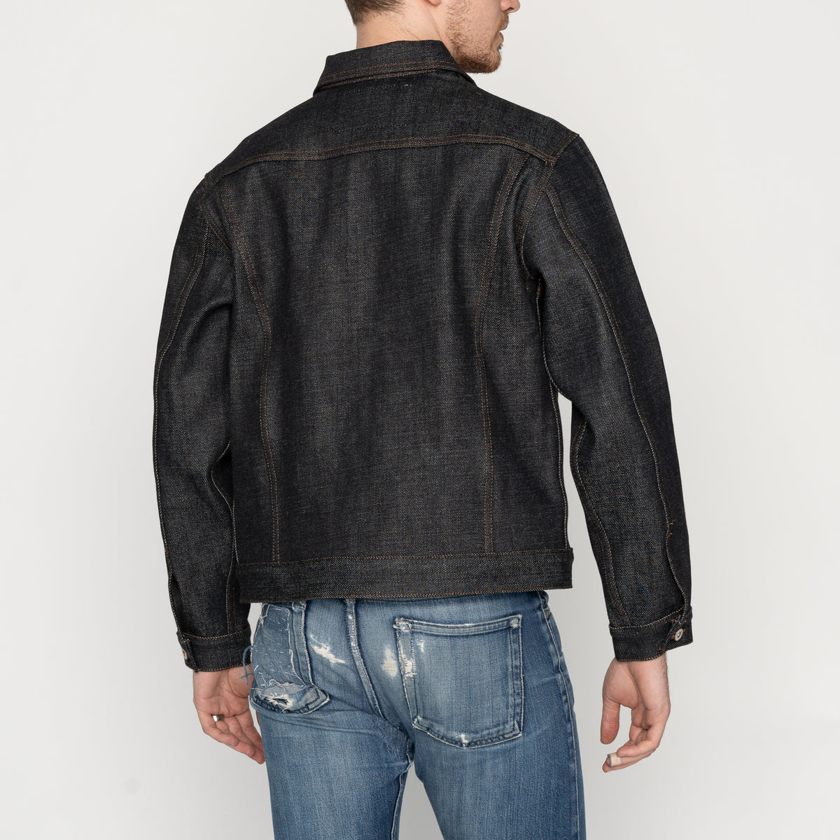 Denim Jacket - Elephant 13 - Red Core by Naked & Famous Denim