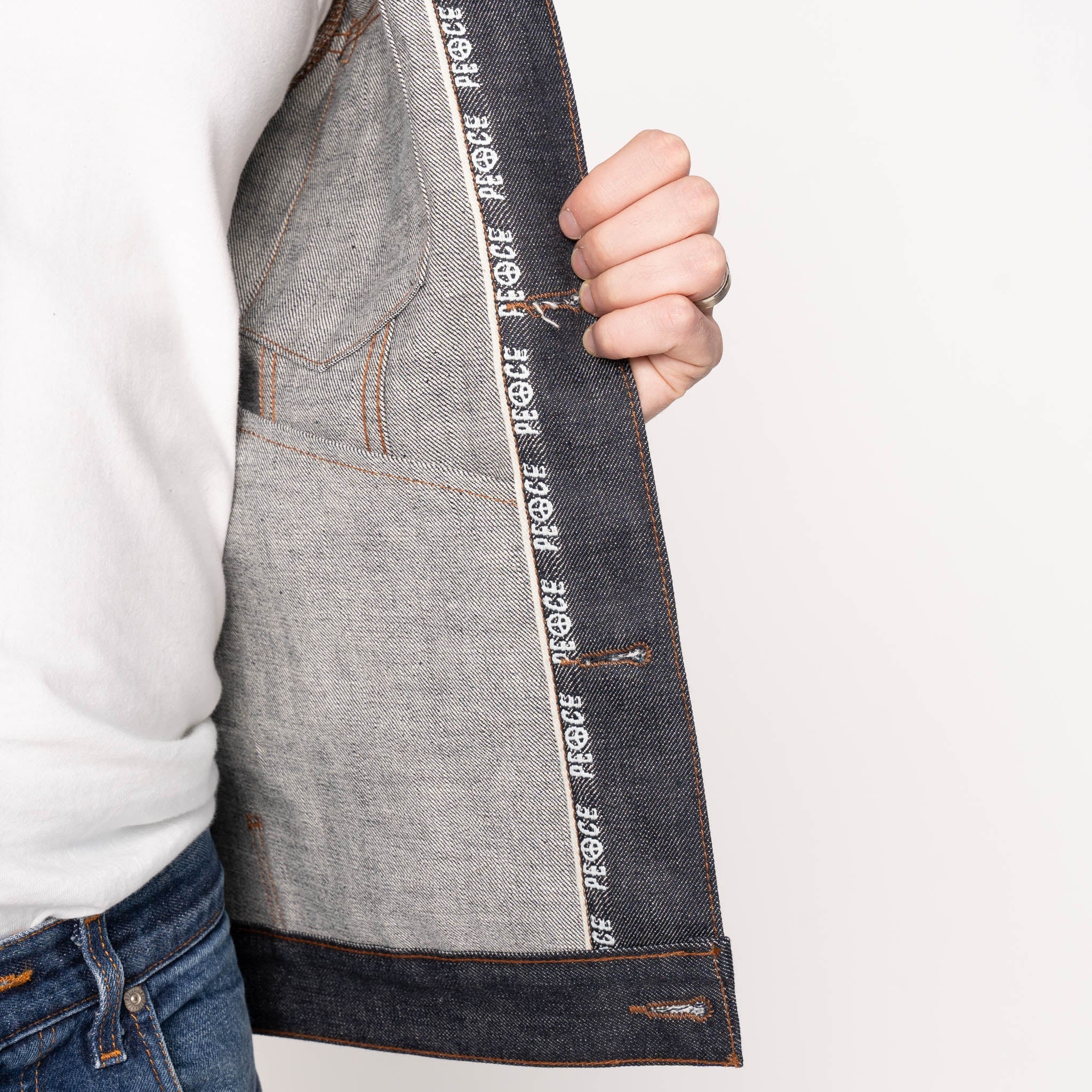 Denim Jacket - Love & Peace Selvedge by Naked & Famous Denim