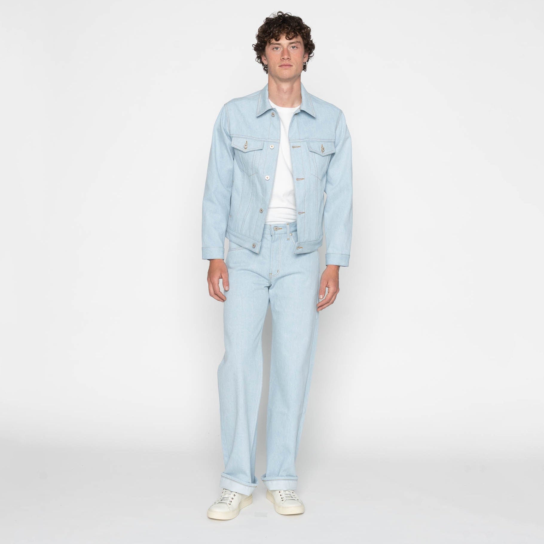 Denim Jacket - Secret Agent Denim - Bleach Blue by Naked & Famous Denim