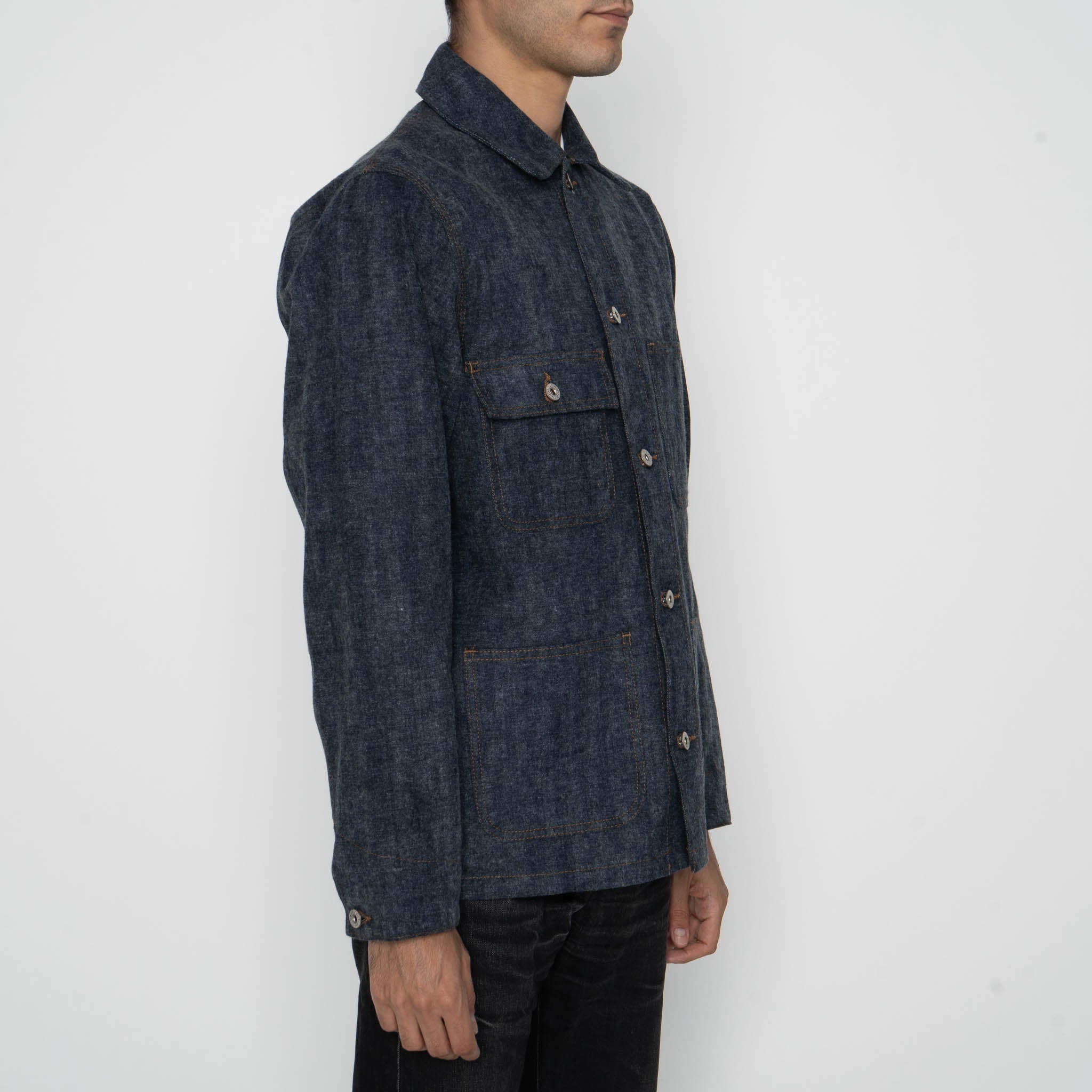 Chore Coat - Max Brush Selvedge - Indigo by Naked & Famous Denim