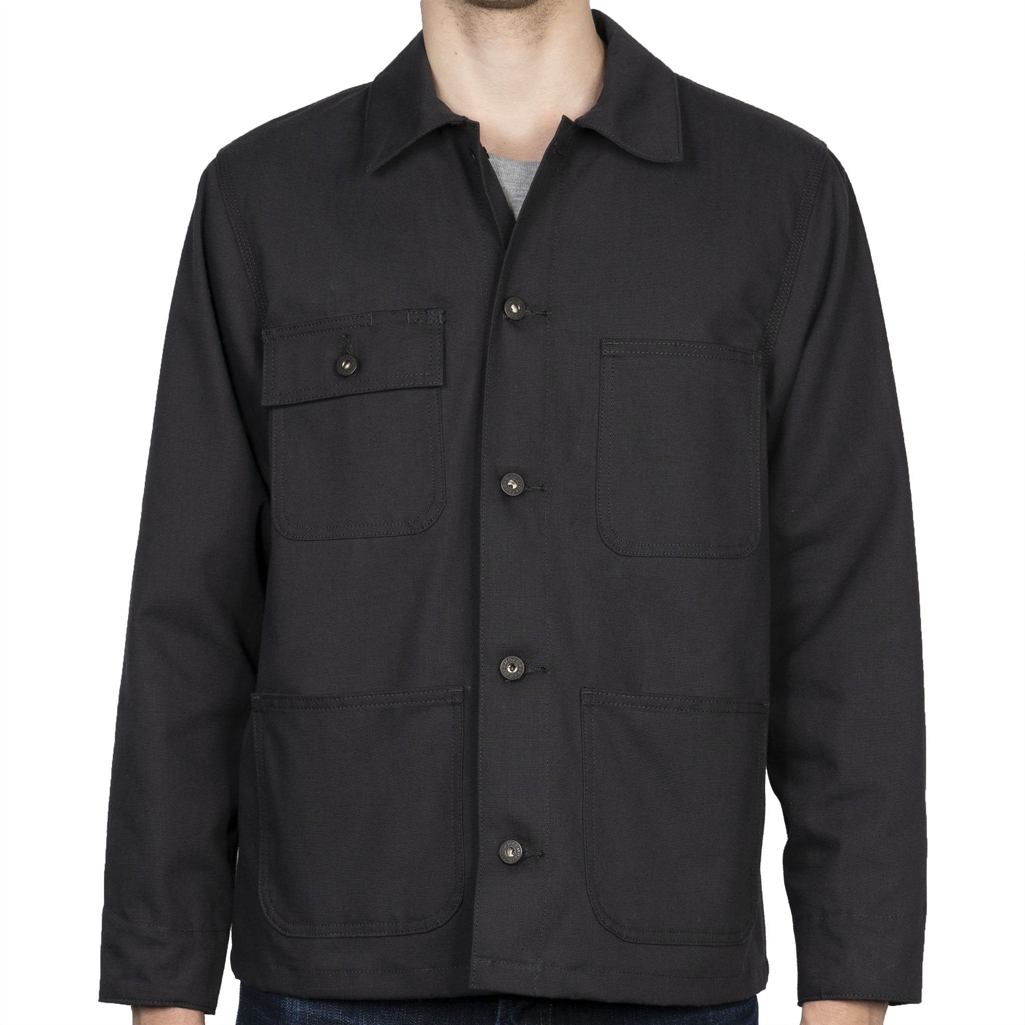 Chore Coat - Black Canvas by Naked & Famous Denim