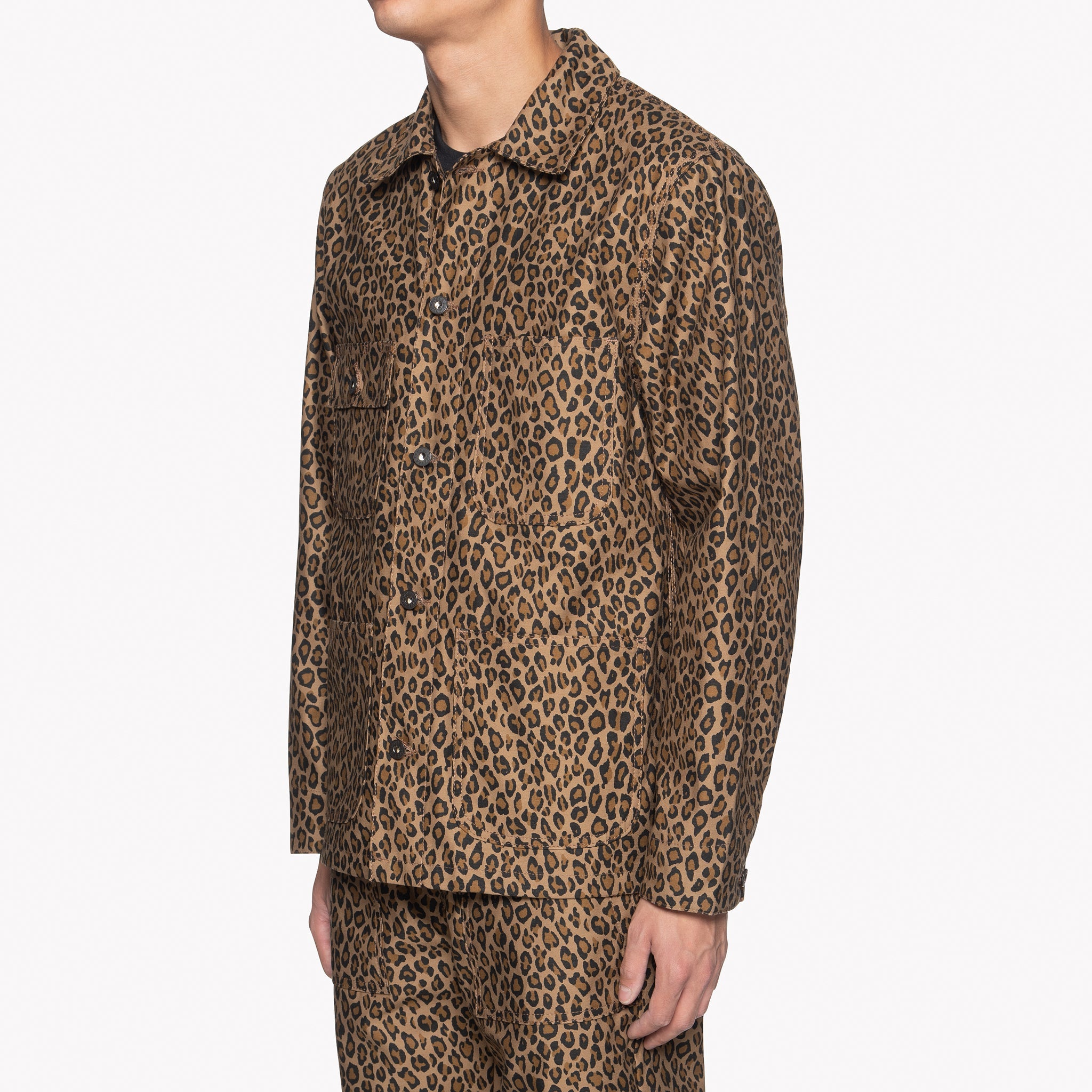 Chore Coat - Leopard Print by Naked & Famous Denim